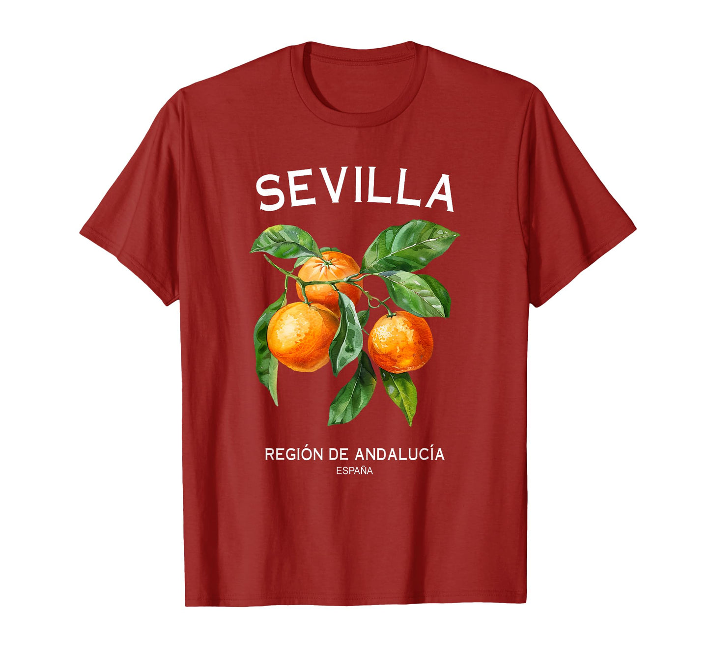 Sevilla Orange Art Spanish Fruit Lover Spain Andalusia T-Shirt