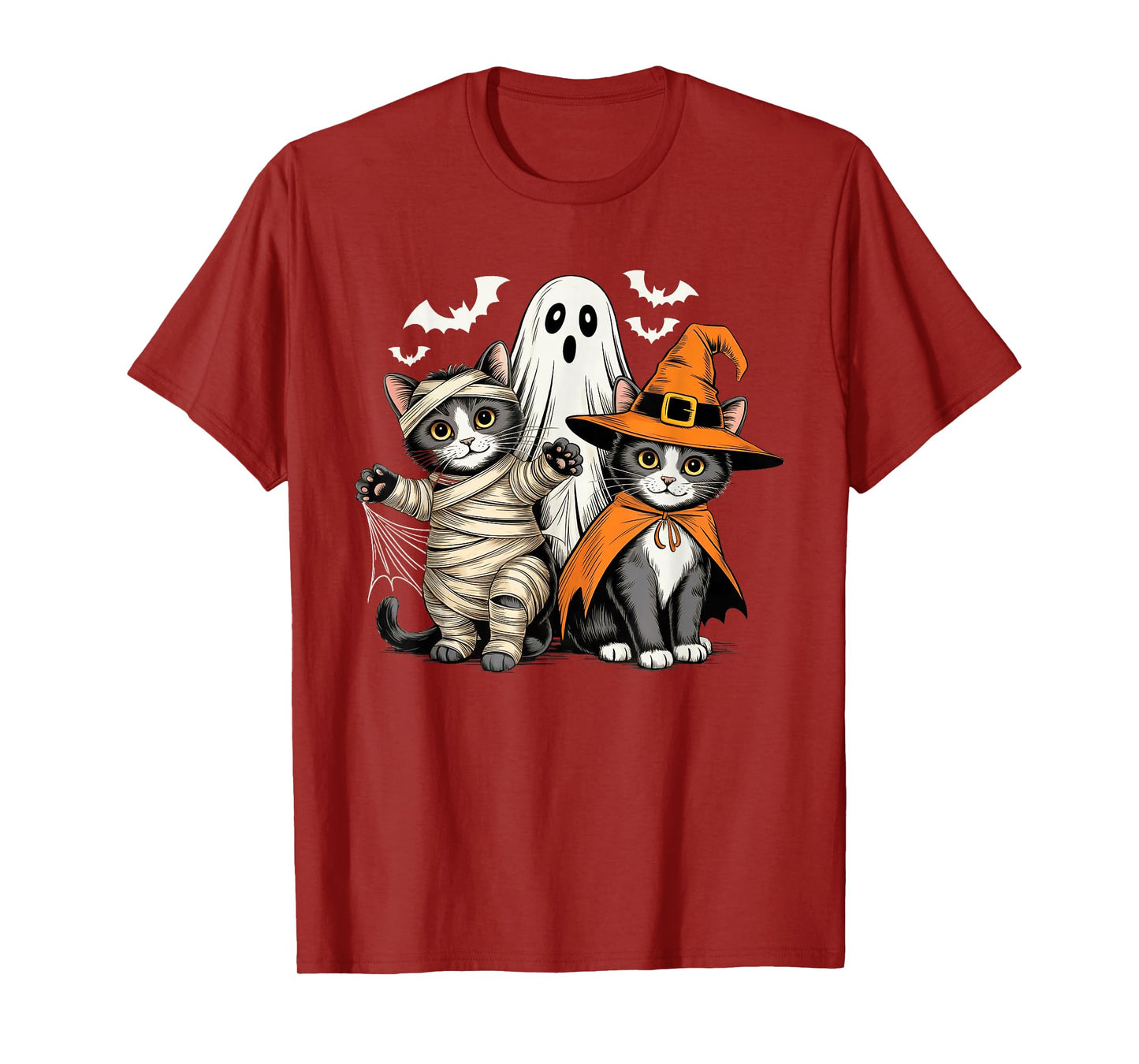 Spooky Cute Halloween Cats Kitties Costume Cat Spooky Season T-Shirt