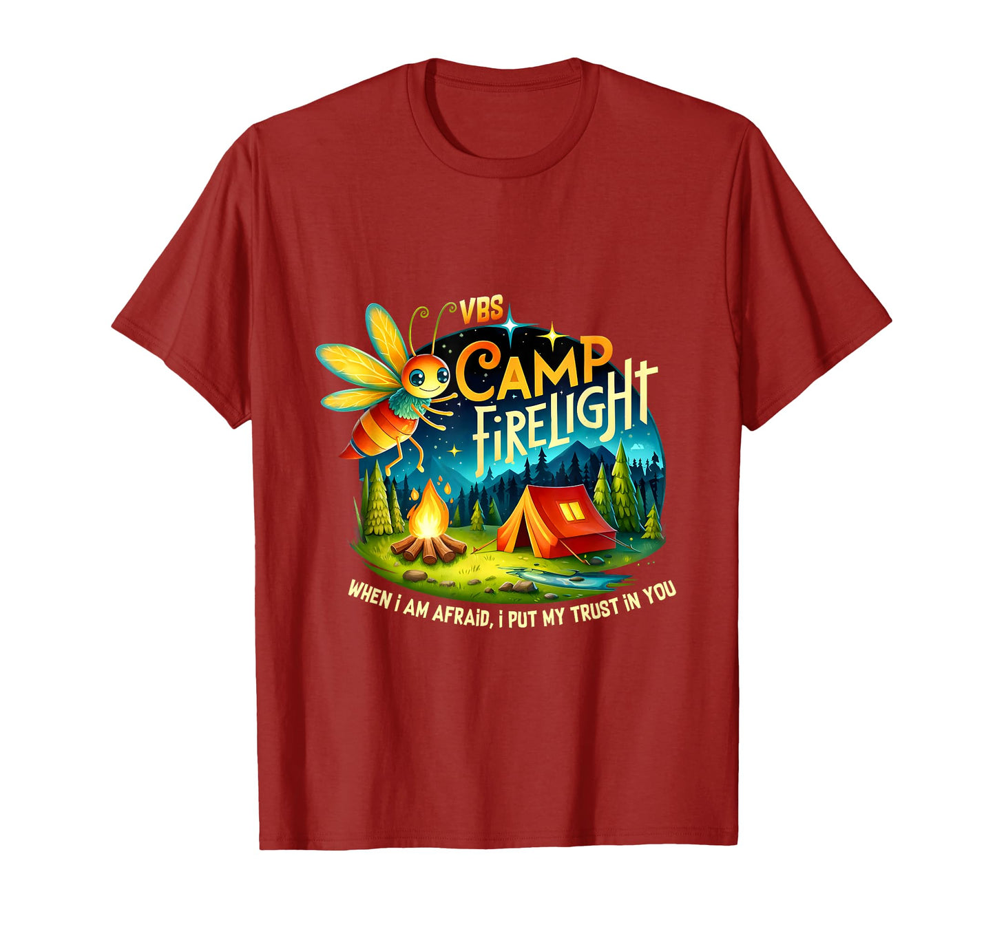 VBS Camp Firework 2024 Camp Firelight Vacation Bible School T-Shirt