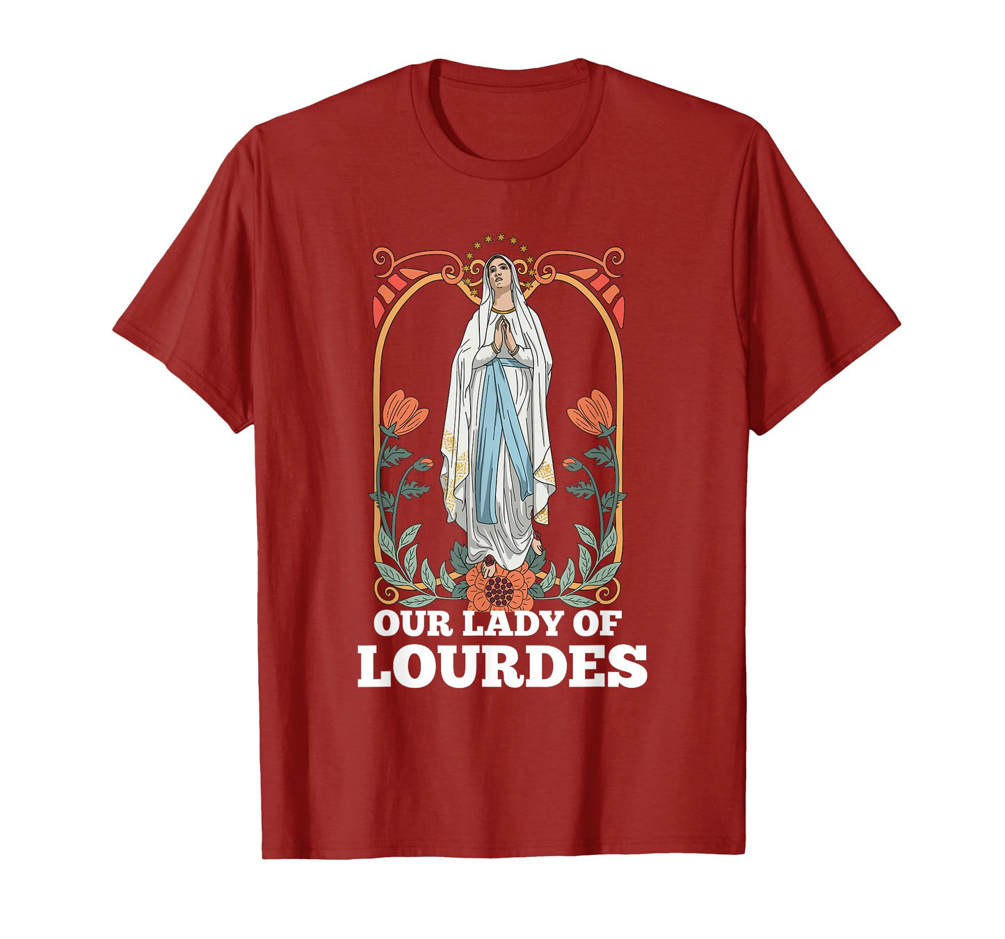 Our Lady of Lourdes Marian Pilgrimage Catholic T-Shirt