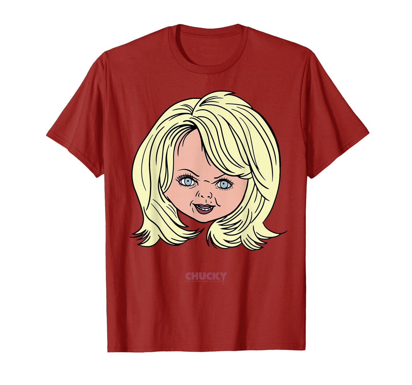 Chucky Tiffany Big Face Portrait T-Shirt