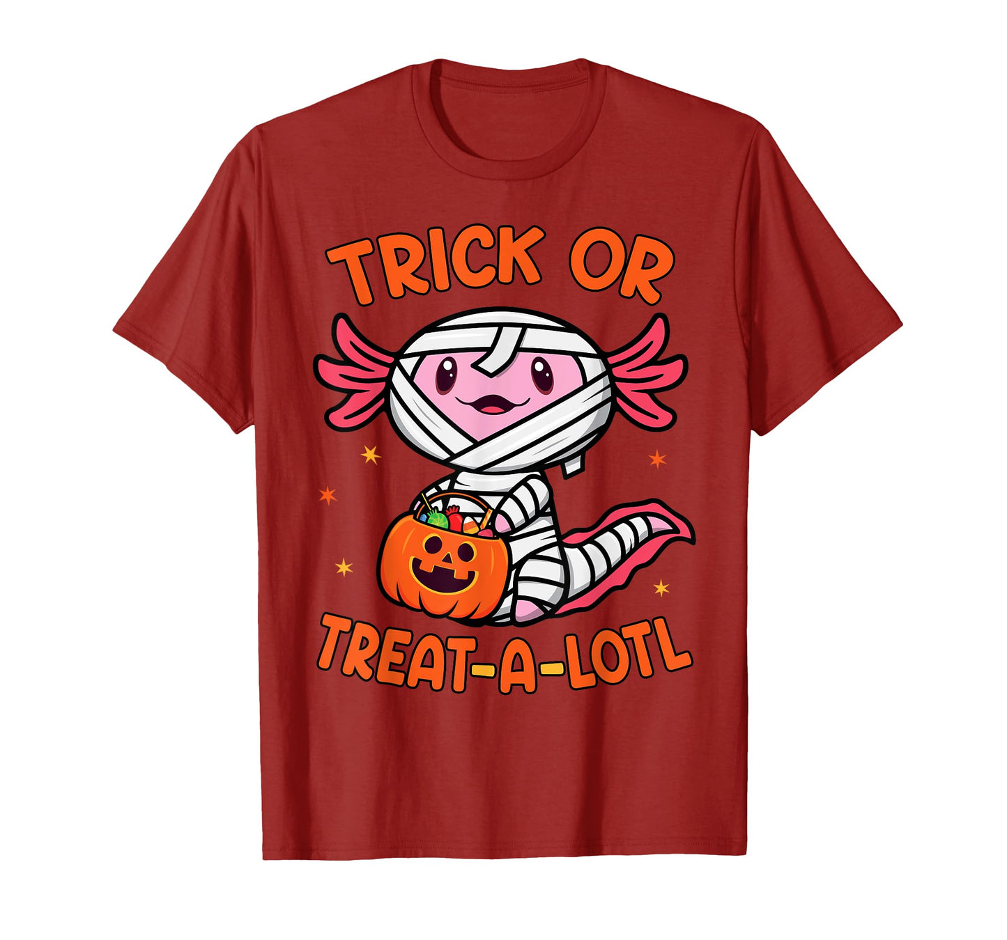 Trick or Treat A Lotl Axolotl Halloween Costume Toddler Kids T-Shirt