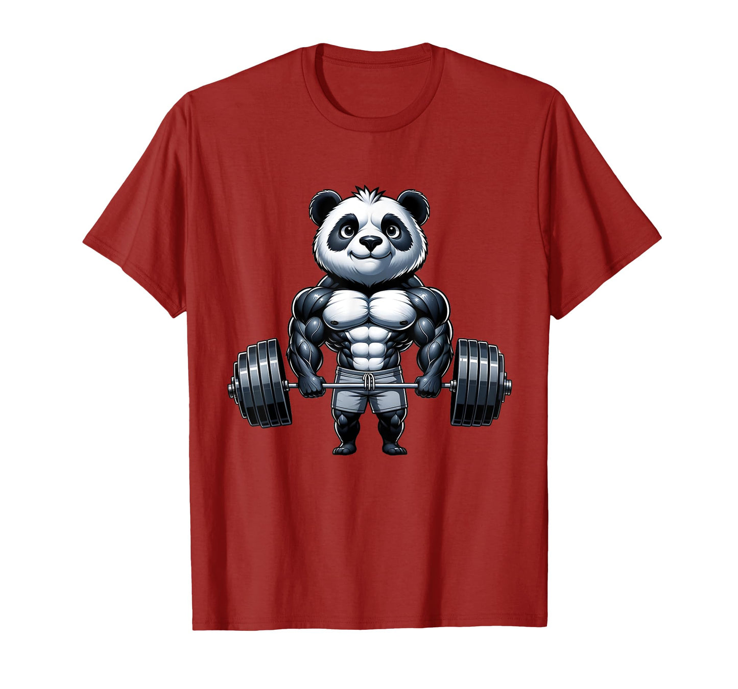 Weightlifting Panda Workout Bodybuilder Fitness Gym Panda T-Shirt