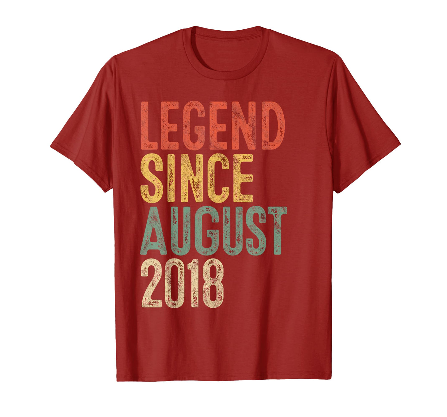 Legend 2018 7th Birthday Gifts for Boy Girl 7 Year Old T-Shirt