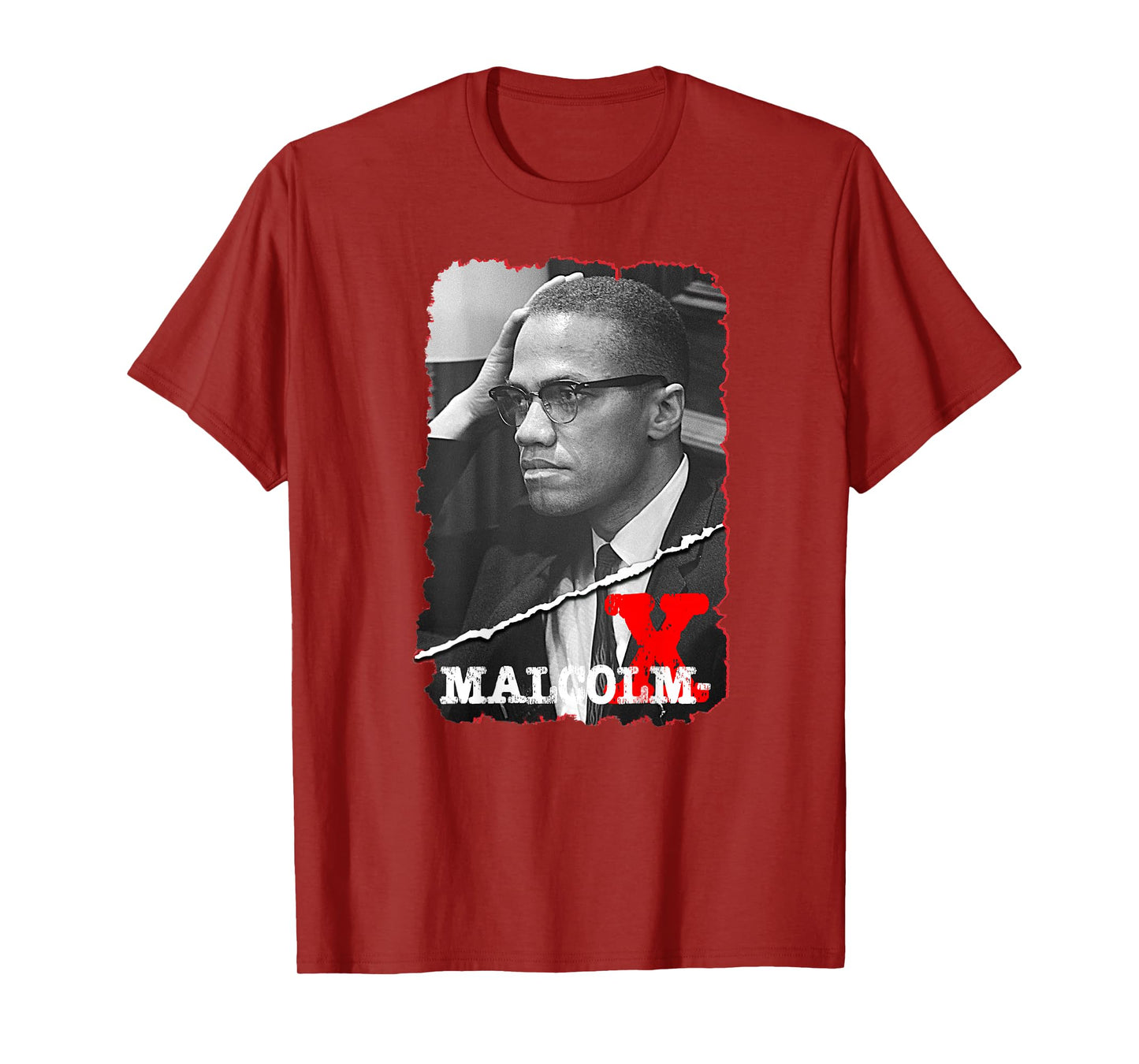 Malcolm X_001_Back Printed T-Shirt