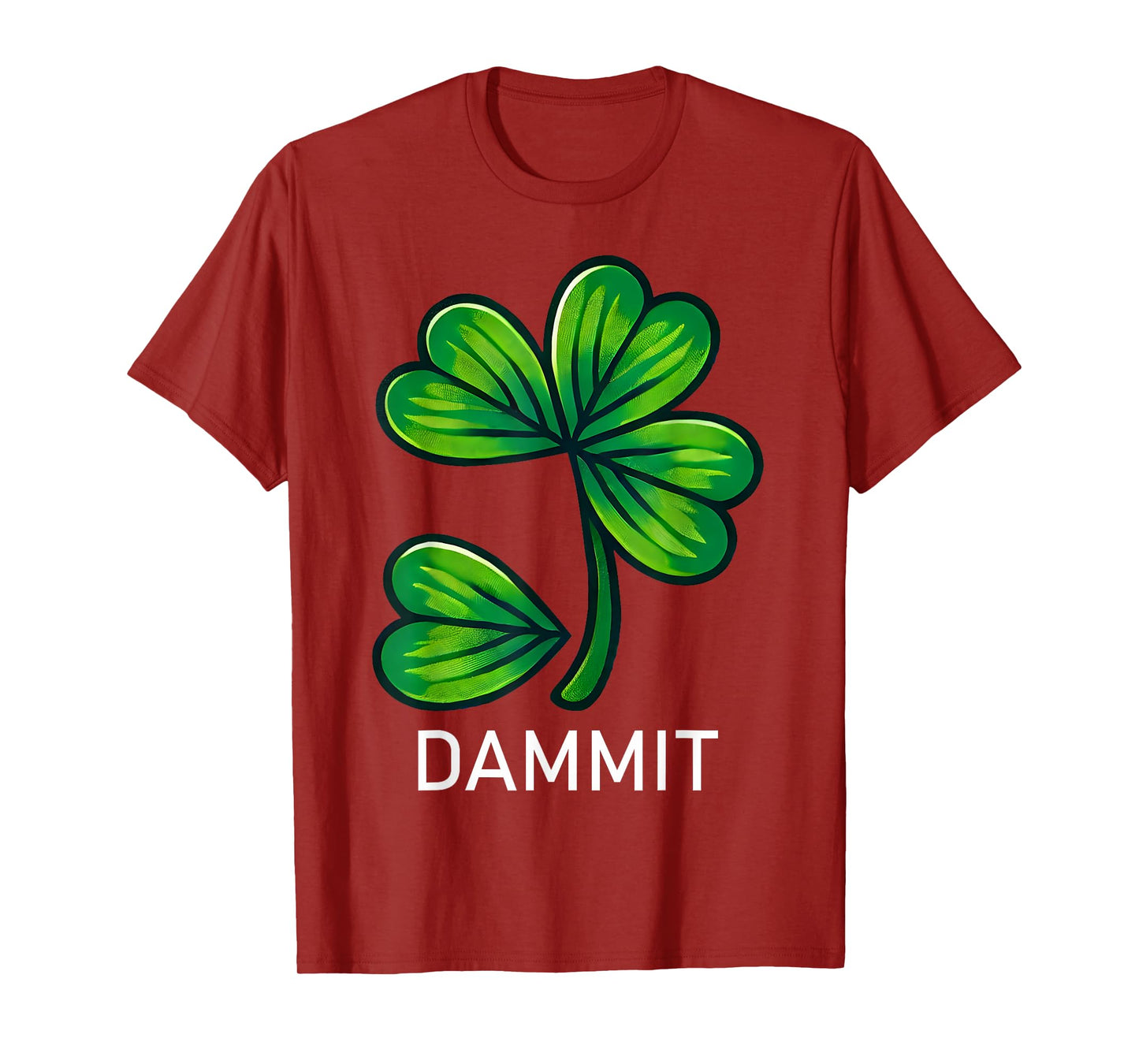 Dammit And Lucky Shamrock Clover St. Patrick's Day Couple T-Shirt