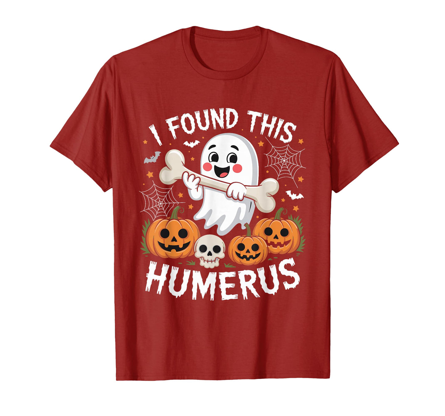 I Found This Humerus Nurse Halloween Ghost T-Shirt