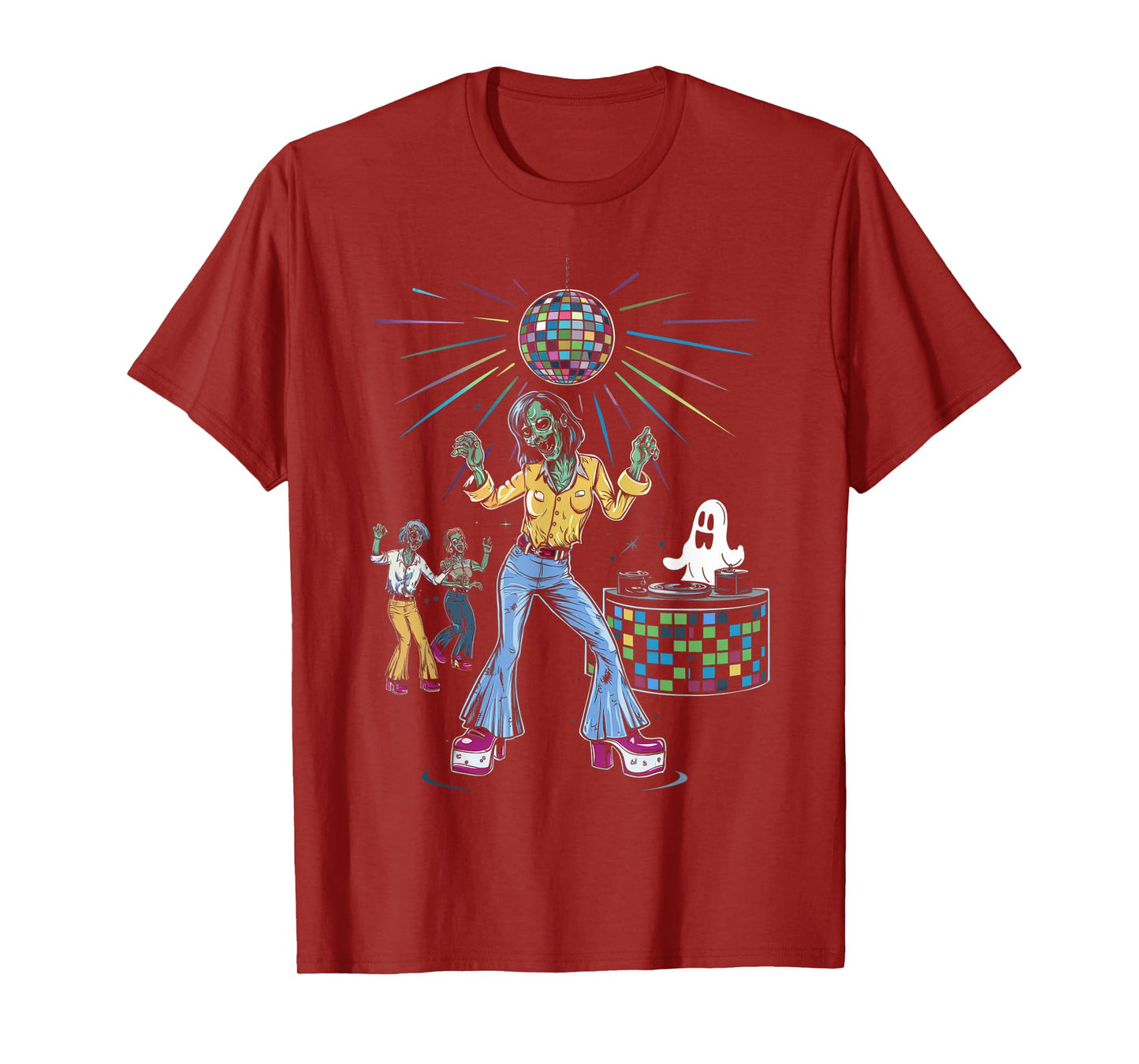Vintage Halloween Shirt Disco 80's Retro Zombie 70's Dancer T-Shirt