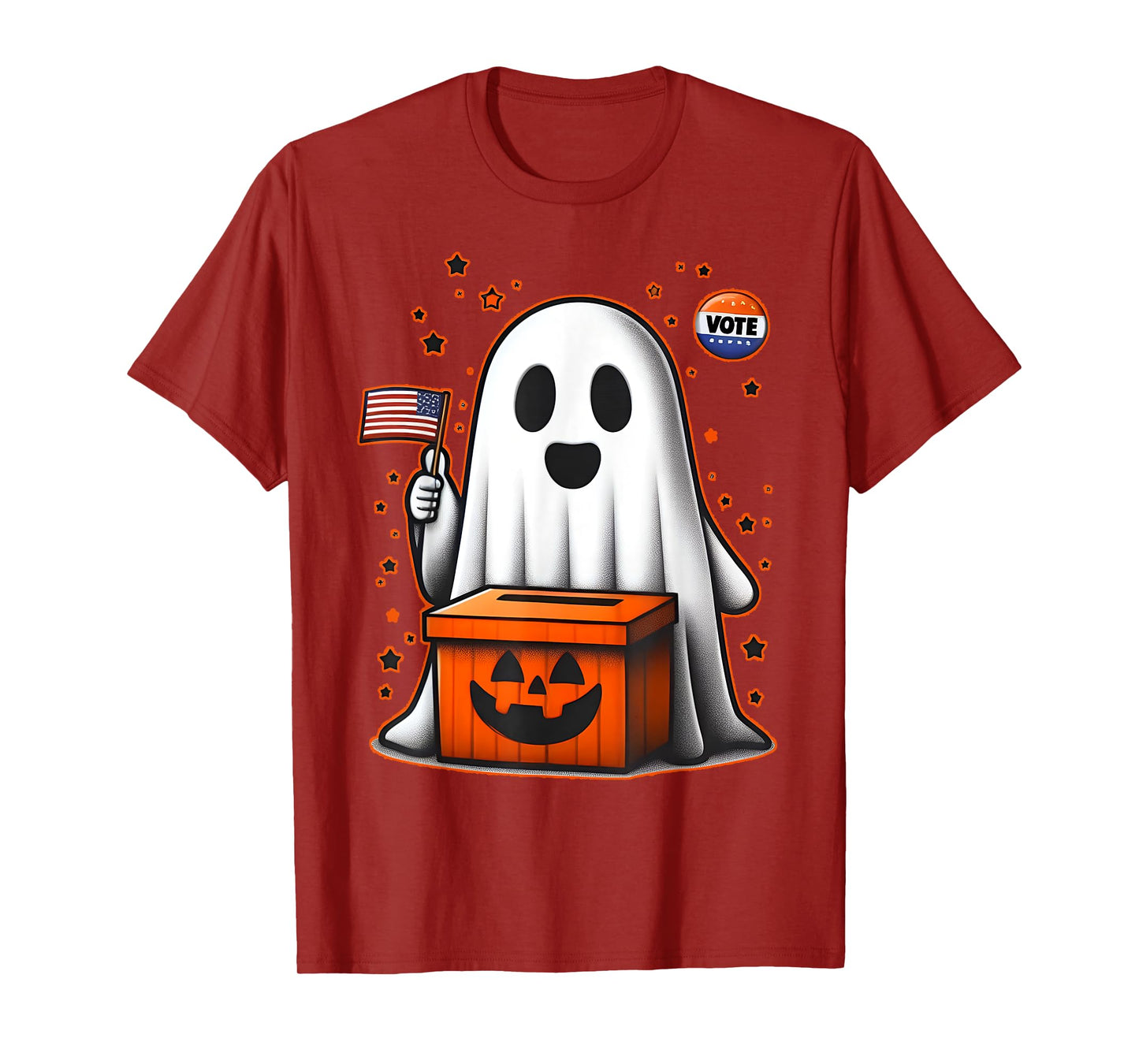 Vote Halloween Ghost Spooky Election Political Kids Adults T-Shirt