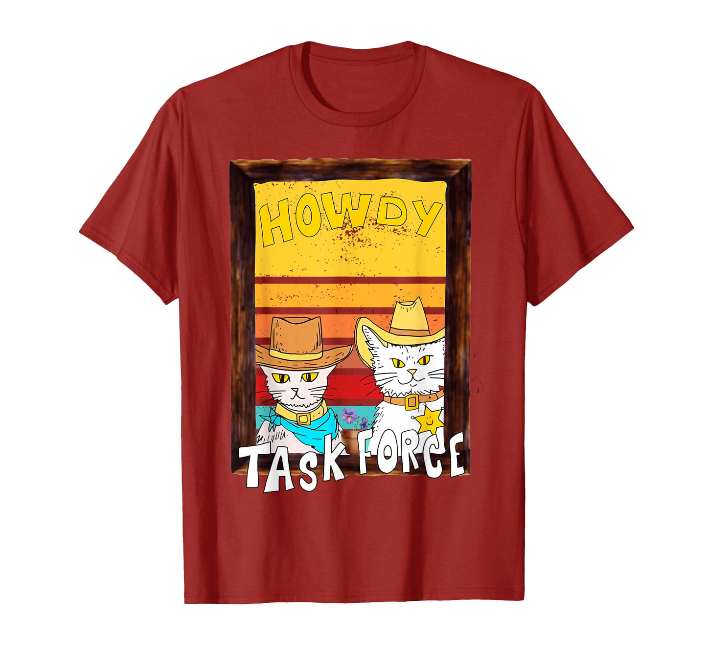 Howdy merch. Howdy task force funny design. Funny cat T-Shirt
