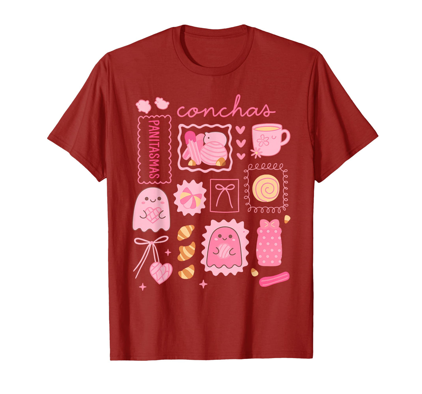 Pink Pantasmas Funny Mexico Ghost Halloween Outfit T-Shirt