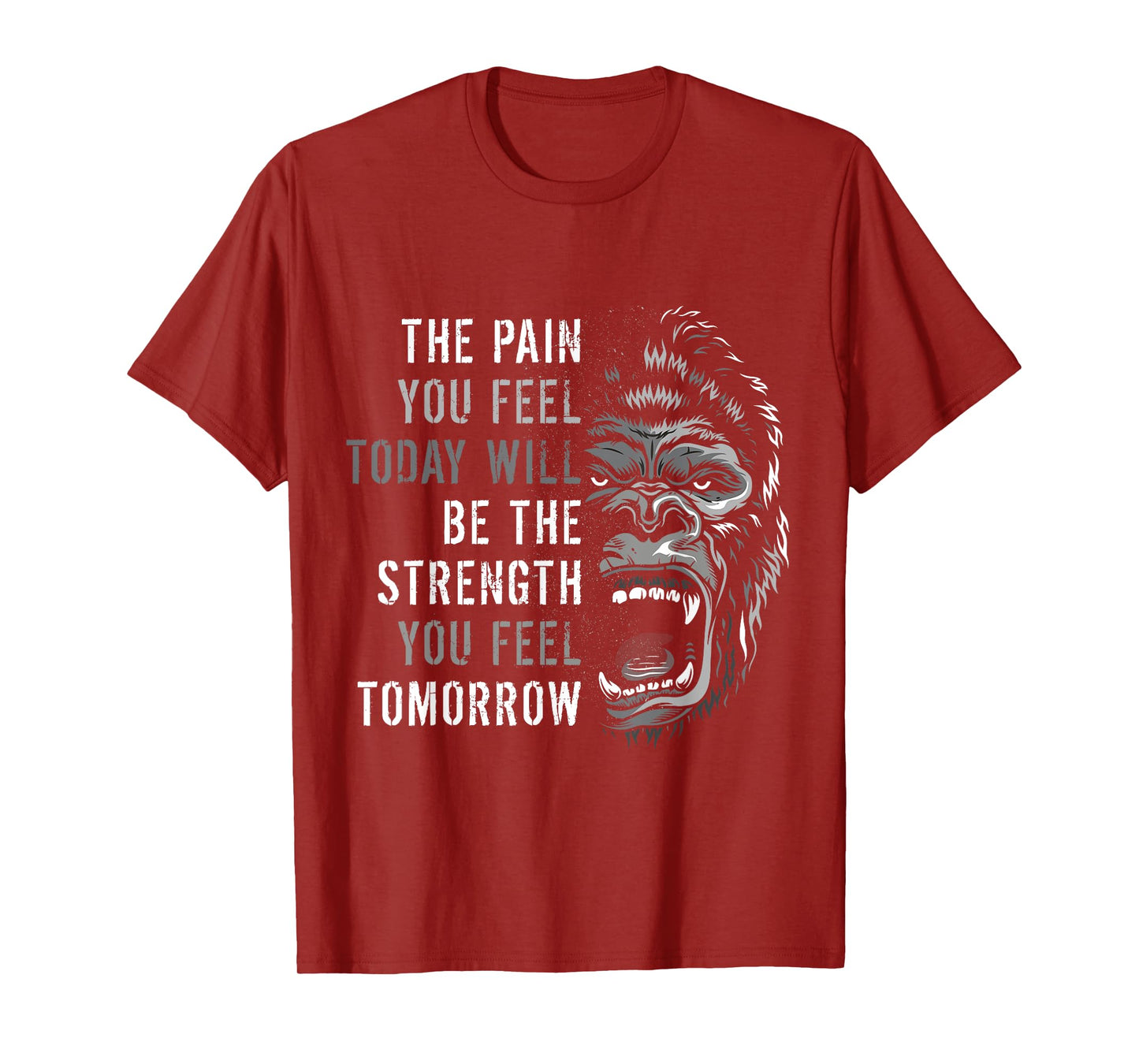 Motivation Workout And Gym Quotes Gorilla Mindset Training T-Shirt