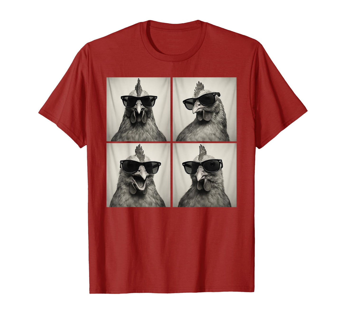 Funny Chicken Lover Cute Farm Animal Photo Booth T-Shirt