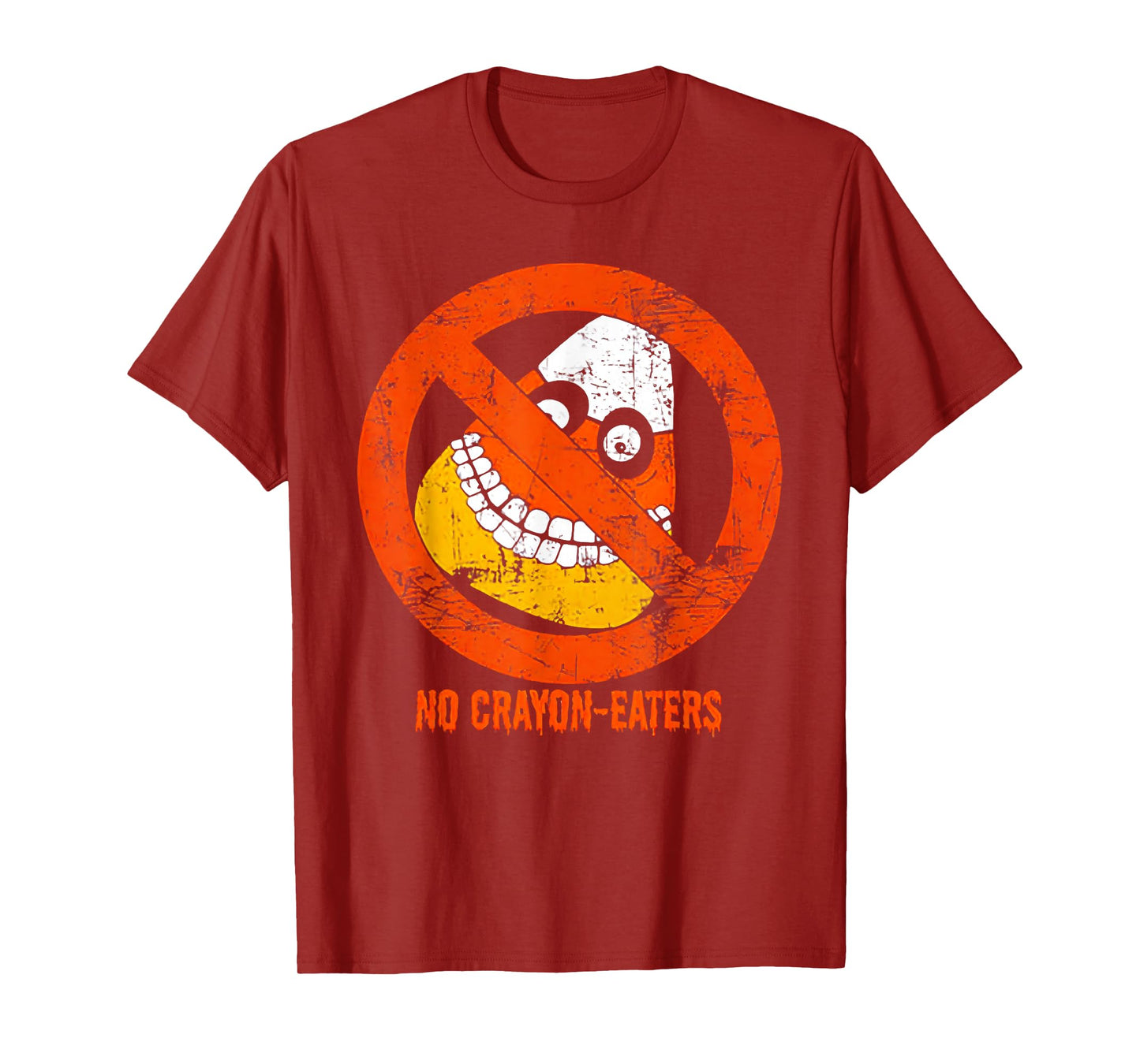 No Crayon Eaters - Anti Candy Corn Halloween T-Shirt