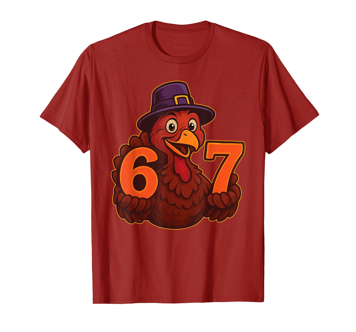 67 Meme Thanksgiving Turkey Hands 6-7 Funny 6.7 Matching T-Shirt