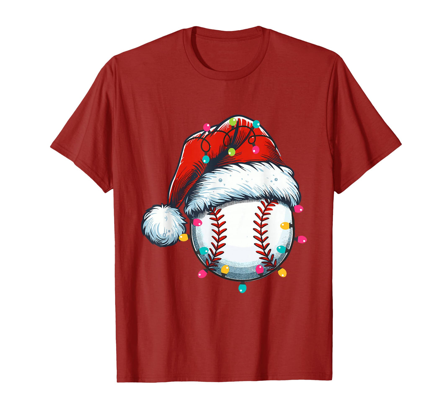 Christmas Baseball Lover Sports Player Funny Xmas Outfit T-Shirt