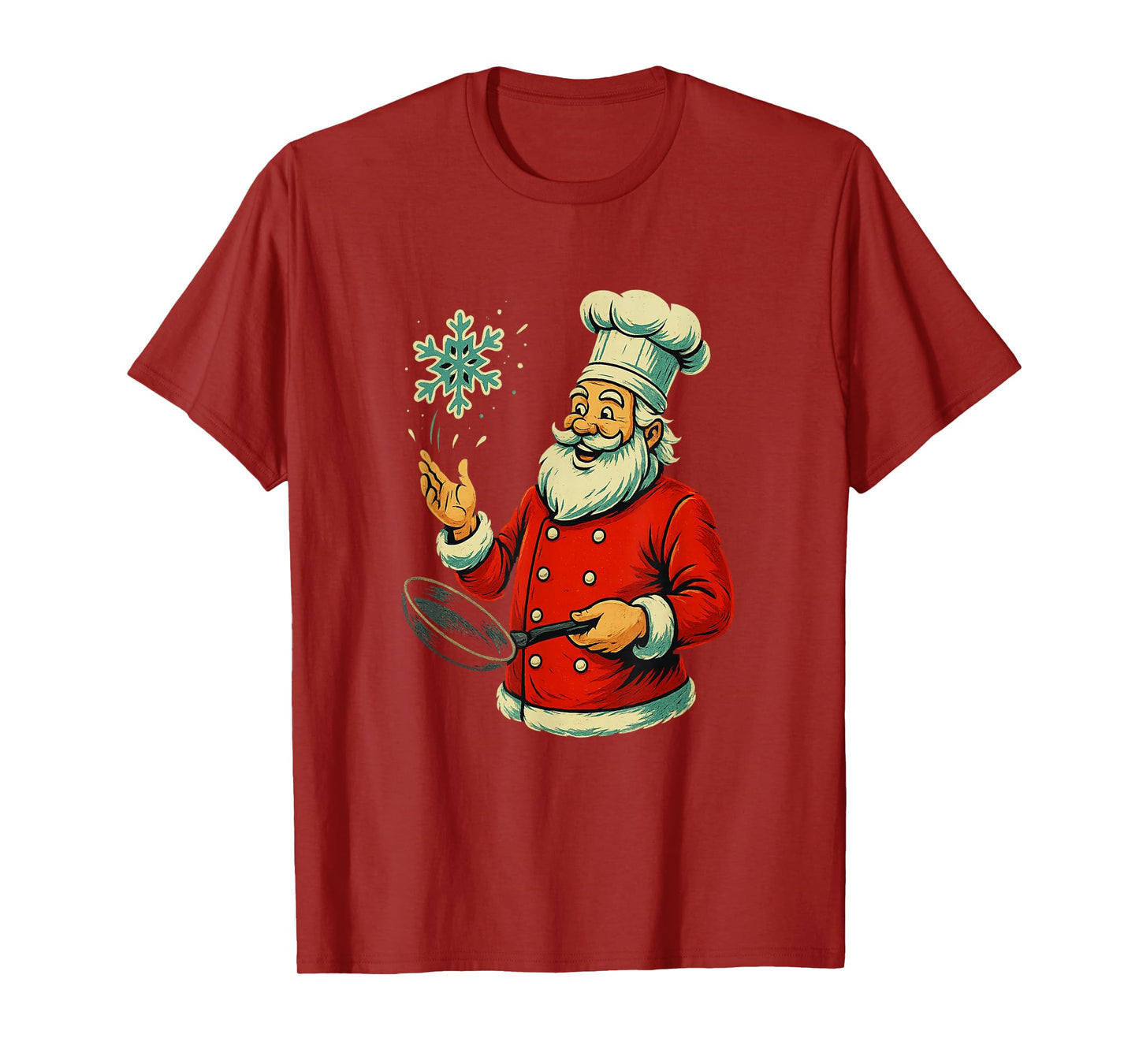 Christmas Chef Santa Cooking Holiday Baker Humor Baking T-Shirt