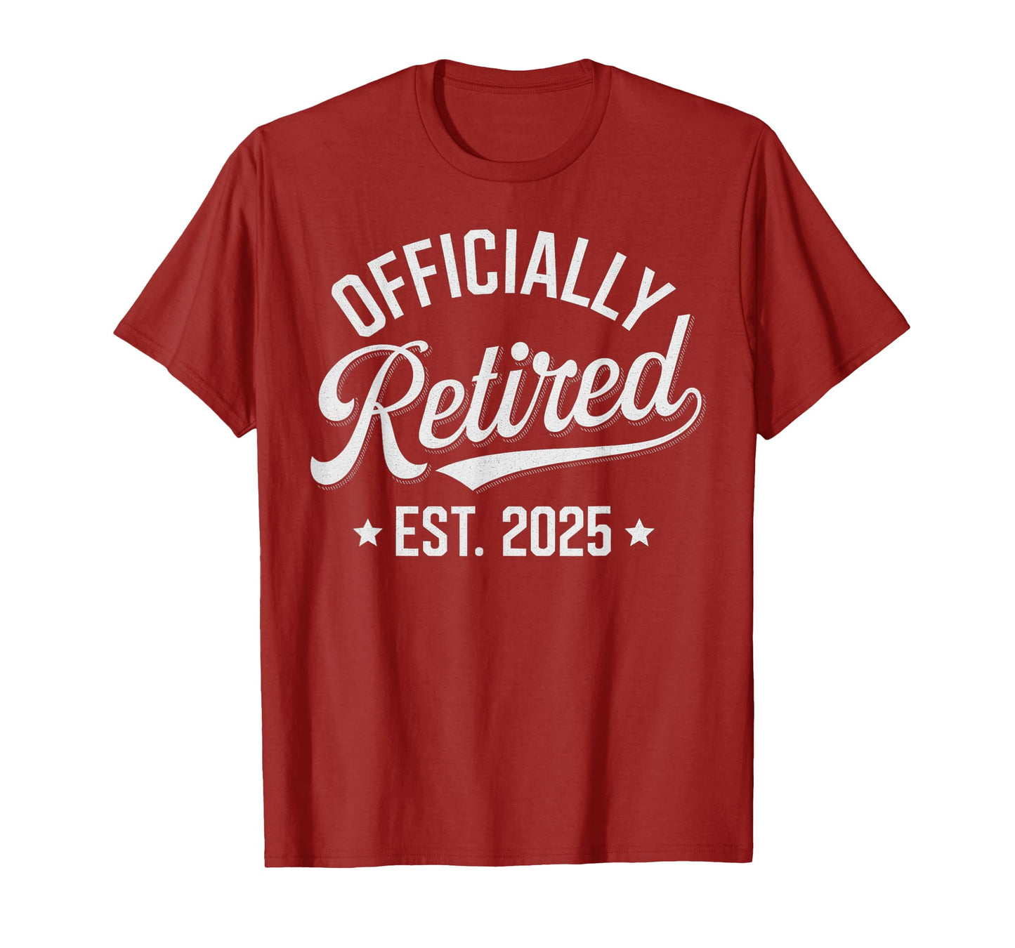 Vintage Retired 2025 Retro Retirement Men Women Humor T-Shirt
