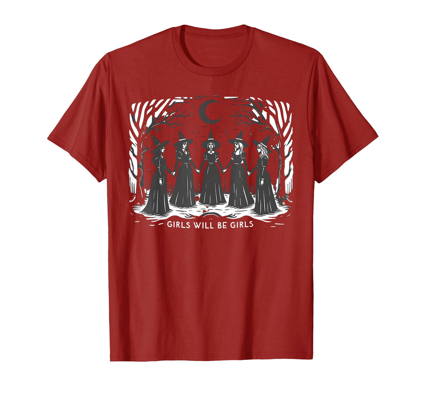 Vintage Girls Will Be Girls Witch Tshirt T-Shirt