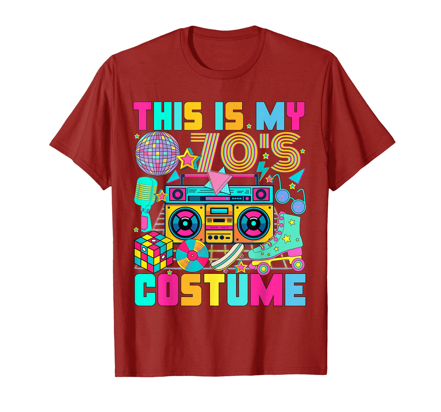 This is My 70s Costume 1970s Party 70's Outfit Men Women T-Shirt