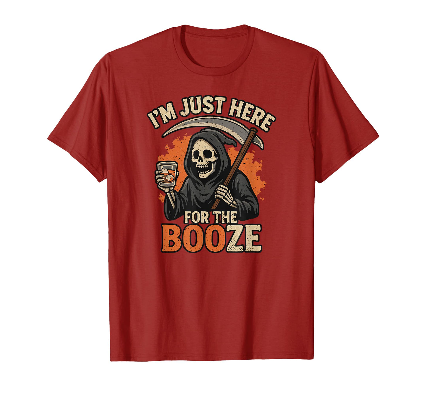 Boo-Halloween Booze, Men's Costume Whiskey Halloween T-Shirt