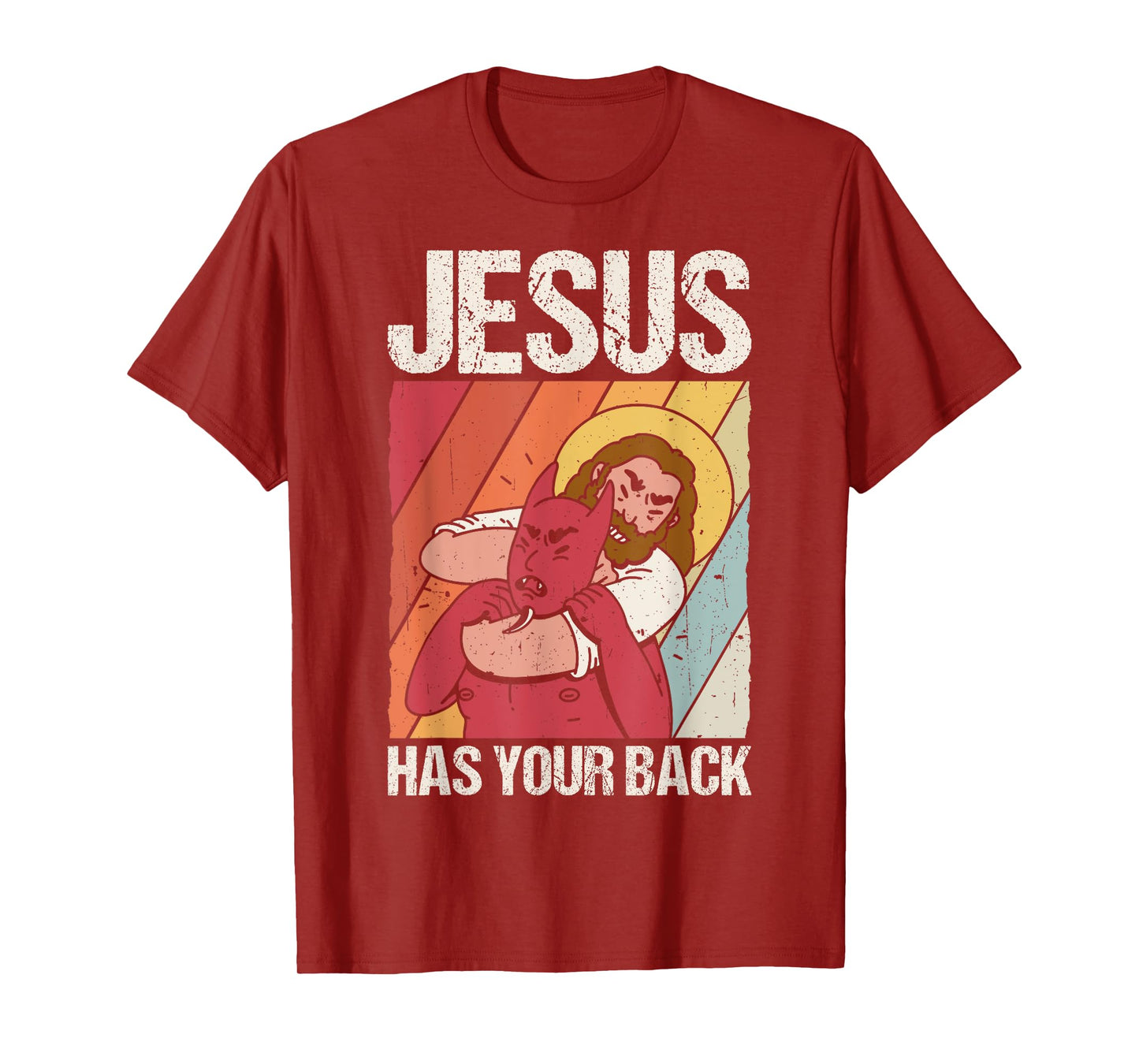 JESUS HAS YOUR BACK Christian Jiu Jitsu T-Shirt