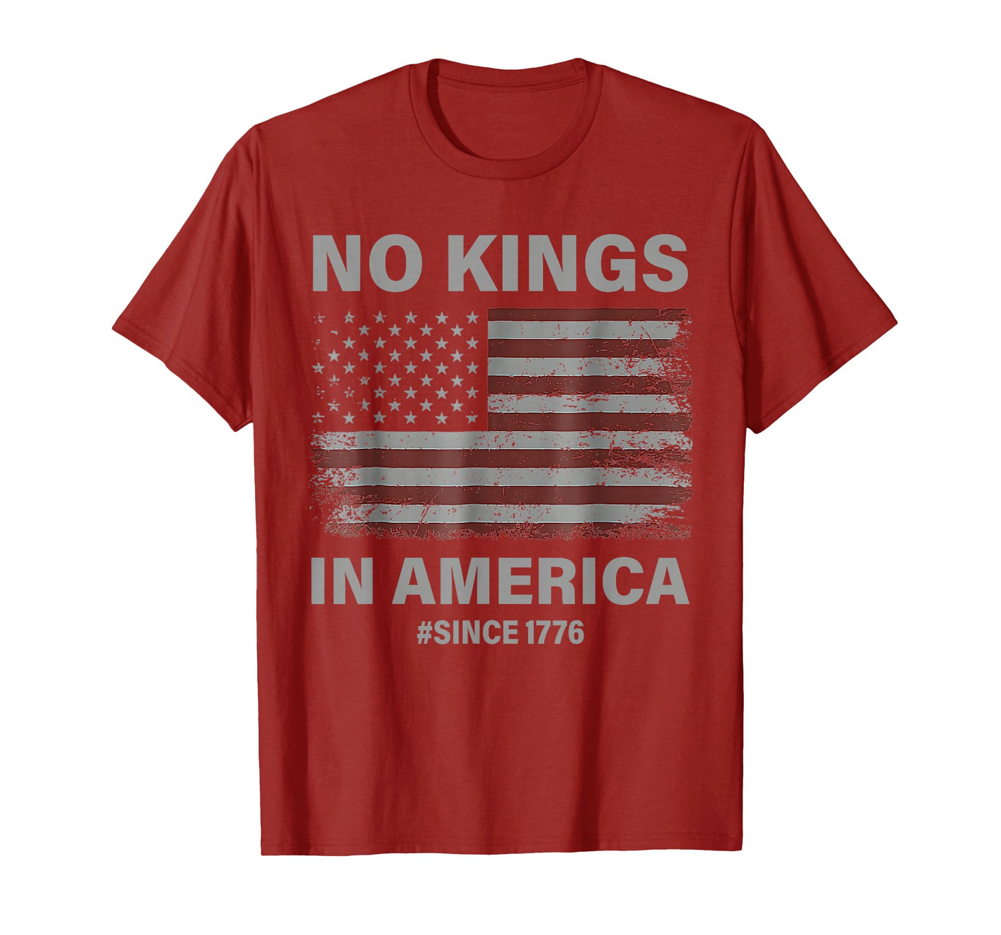 No Kings in America Since 1776 Vintage America Flag No Kings T-Shirt