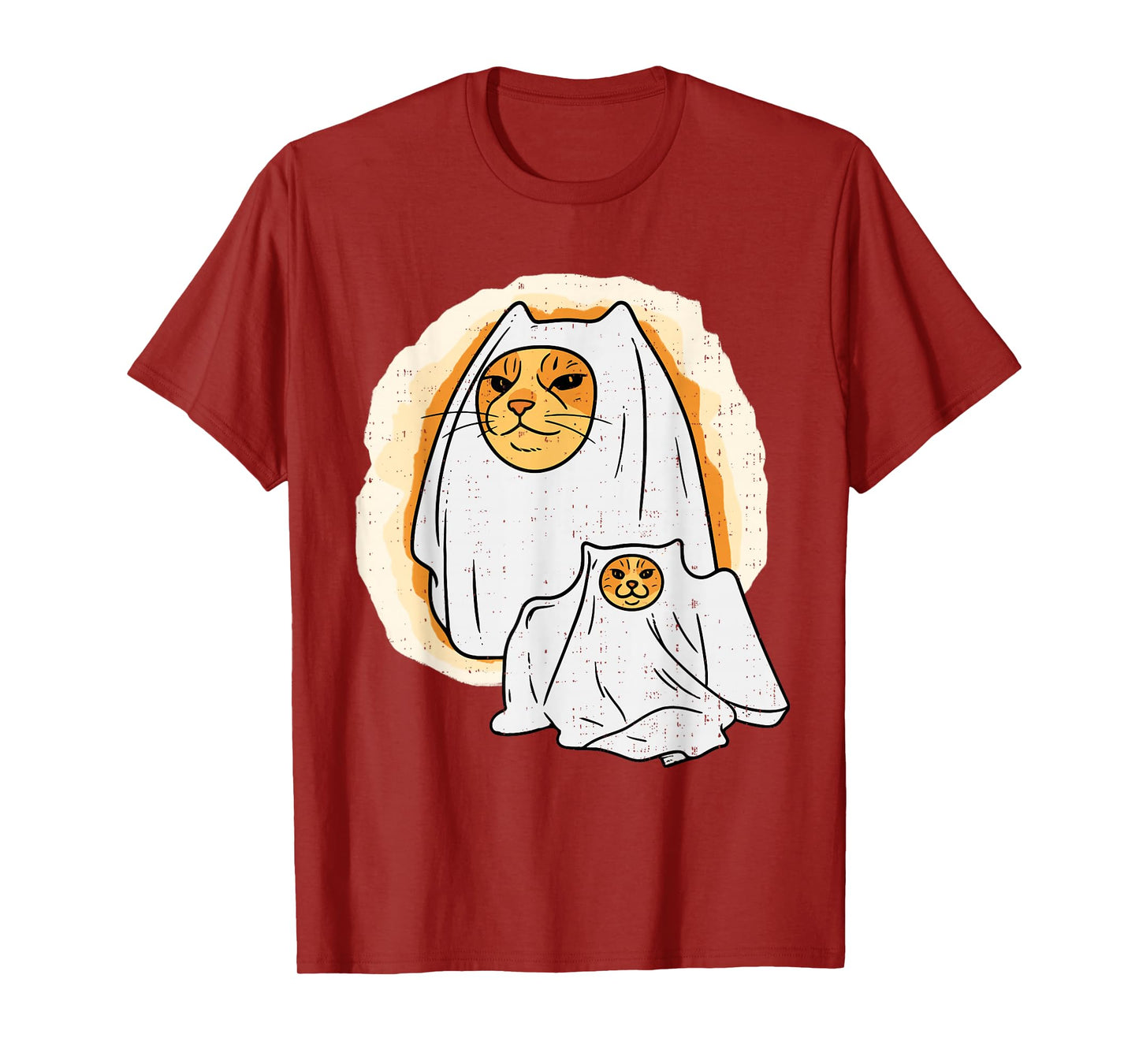 Funny Cat Ghost Kitty Kitten Meme Halloween Animal Pet Lover T-Shirt