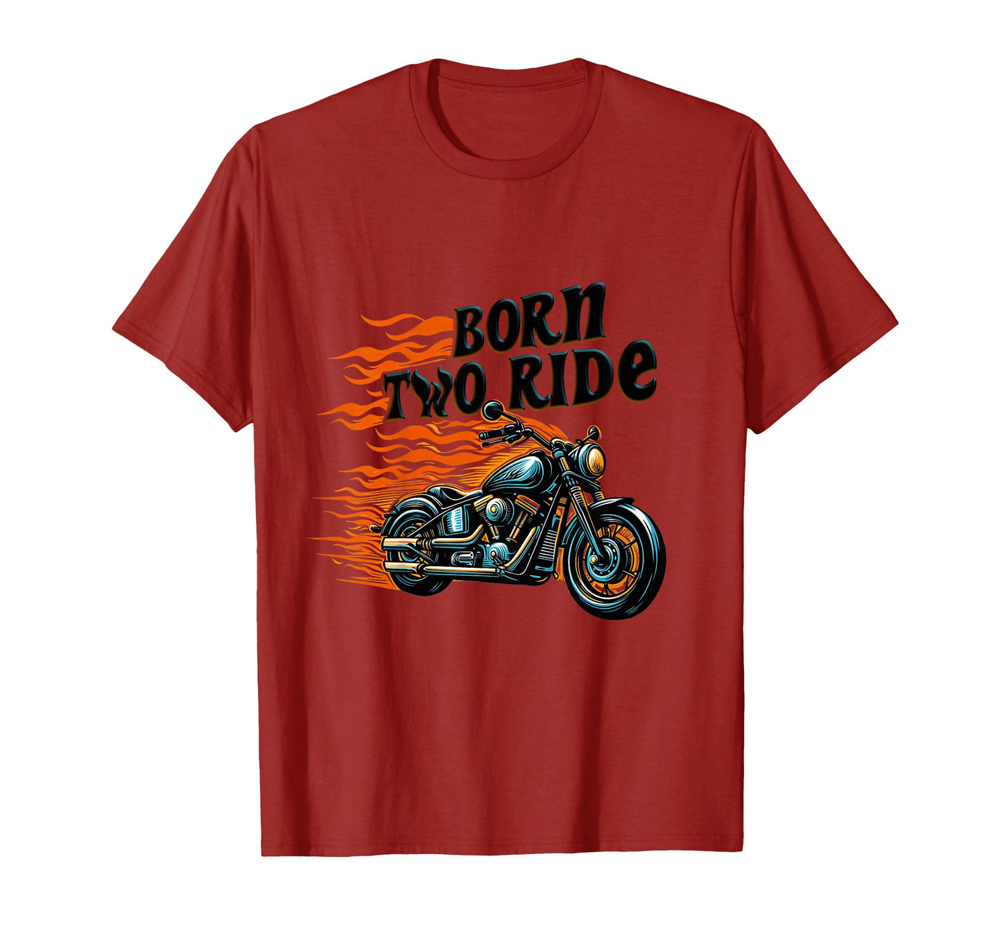 Kids Two 2 Years Old 2nd Birthday Boy Born Two Ride Motorcycle T-Shirt