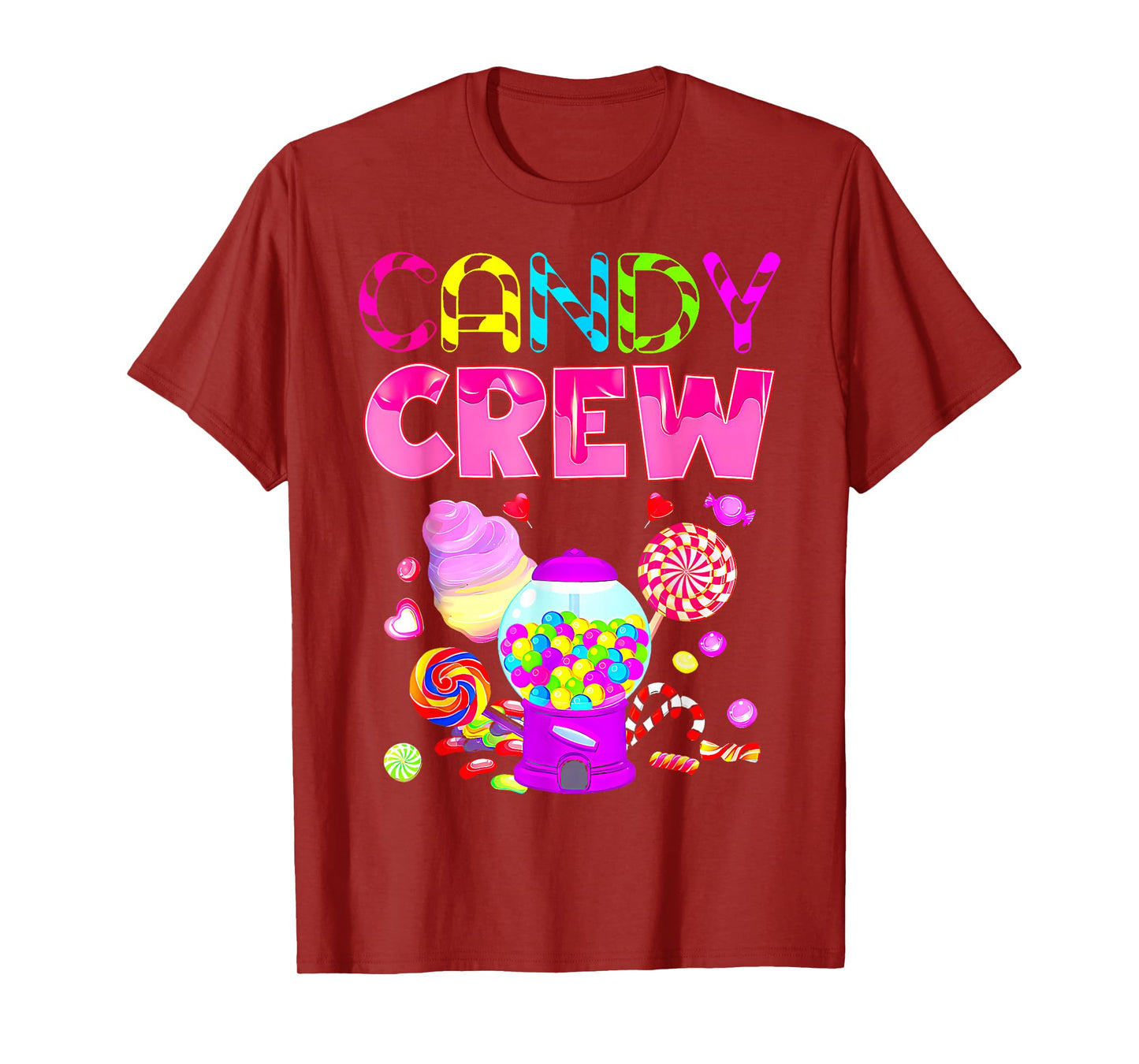 Candy Crew Candy Costume Women Candy Land Kids Sweetie T-Shirt