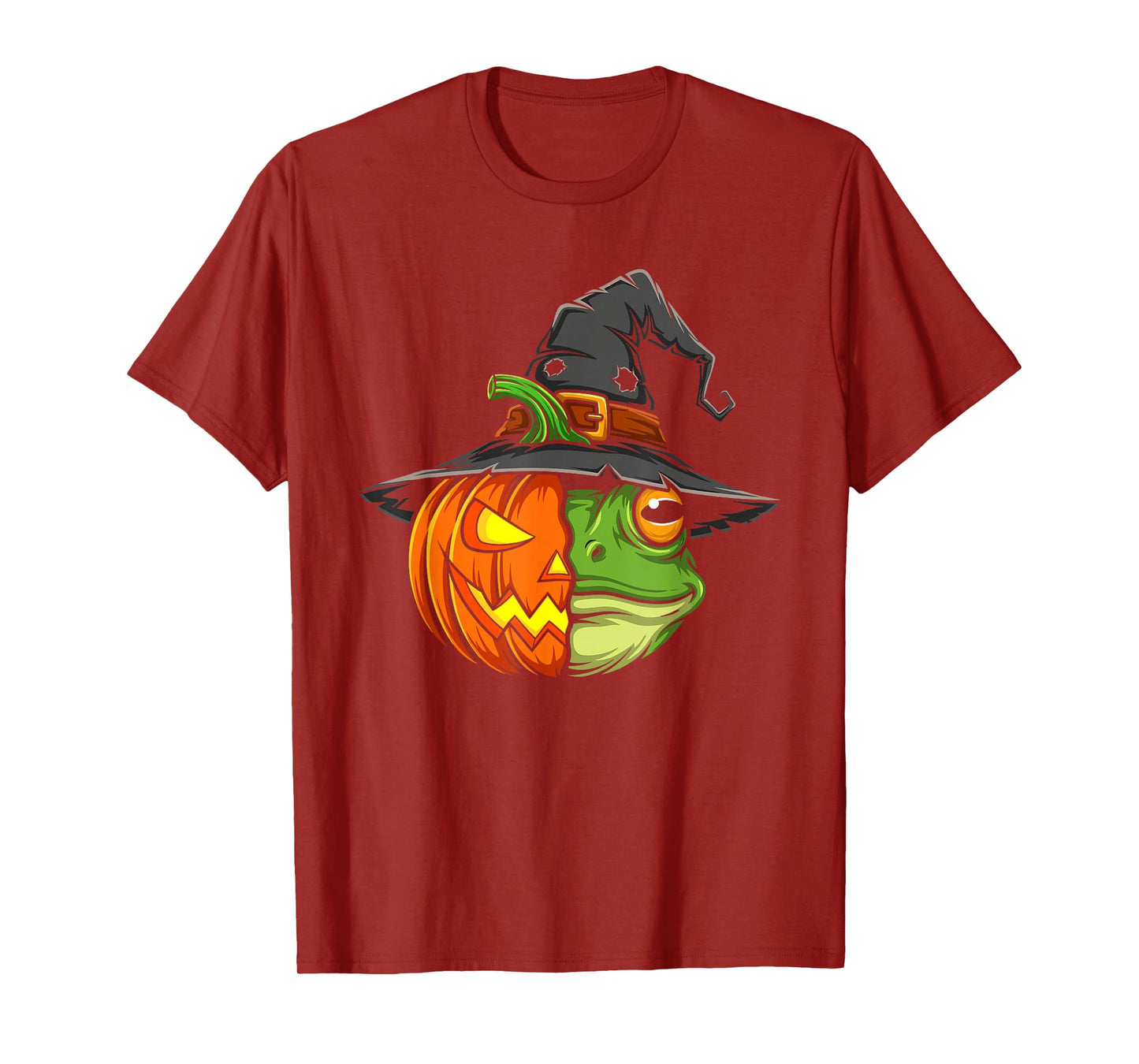 Frog Pumpkin Jack O Lantern Halloween Kids Mens Womens T-Shirt