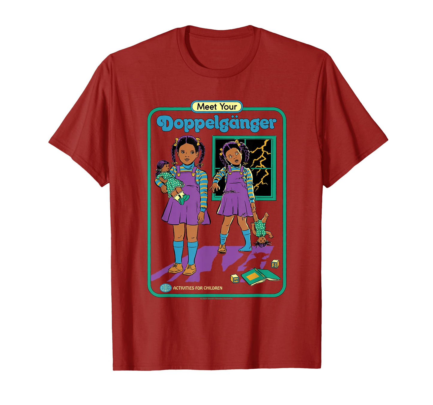Evil Doppelganger Sarcastic Retro Vintage Funny Adult Humor T-Shirt