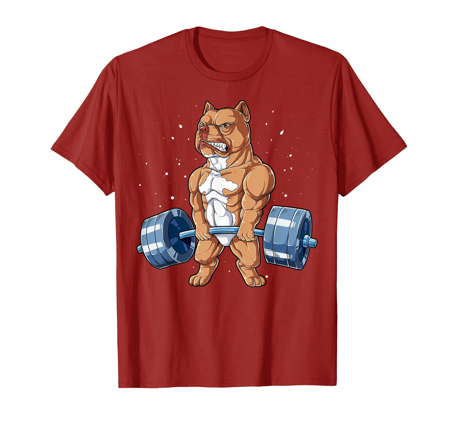 Pit Bull Weightlifting Funny Deadlift Men Fitness Gym Gifts T-Shirt