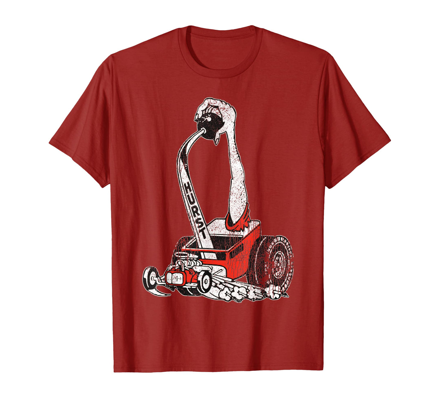 Retro Car Vintage Hurst Racer Meme Hand Engine Funny T-Shirt