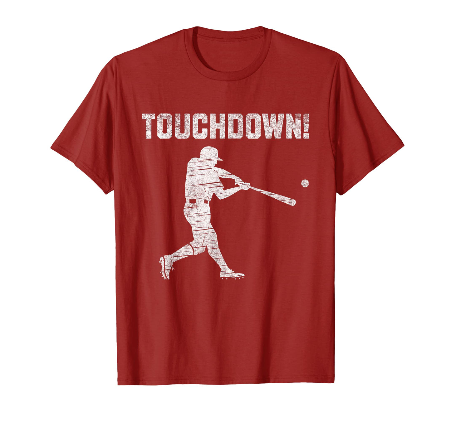 Touchdown Baseball Men Touch Down Funny Ironic Baseball Mens T-Shirt