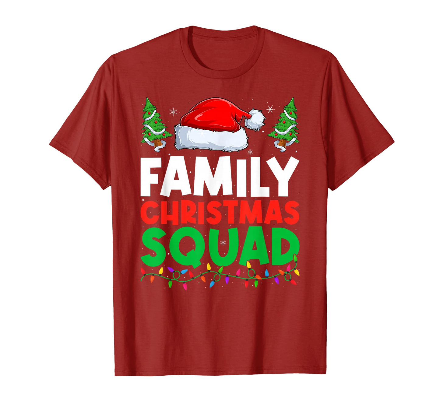 Santa Xmas Pajamas Matching Family Christmas Squad T-Shirt