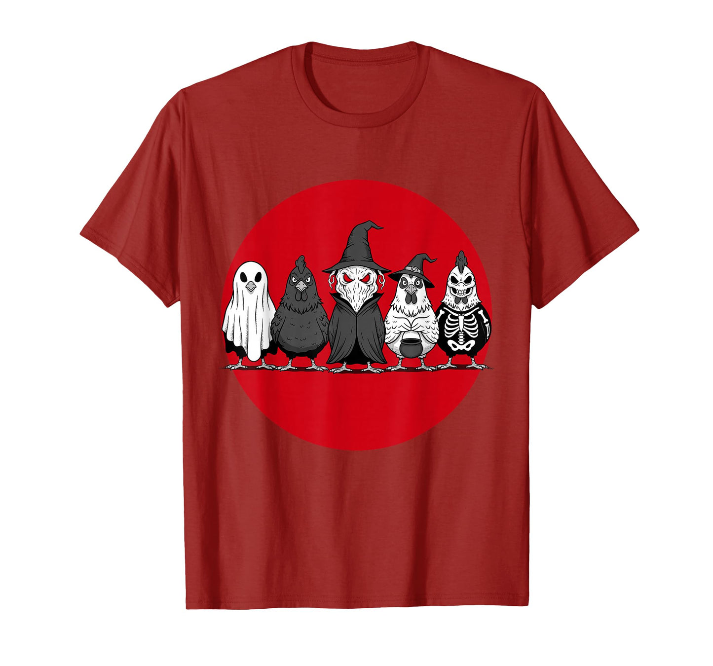 Spooky Funny Halloween Chicken Costume Men Women T-Shirt
