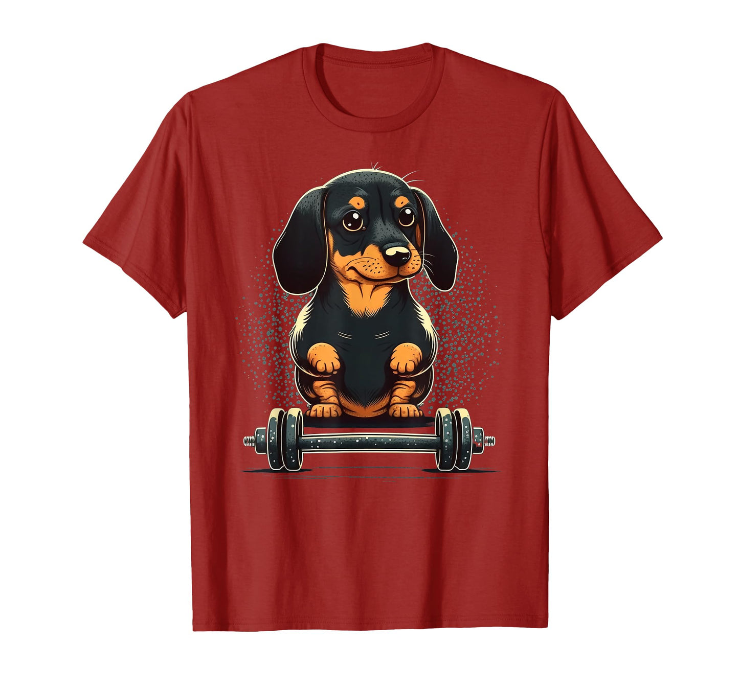 Dachshund Weightlifting Funny Fitness Gym Dachshund T-Shirt