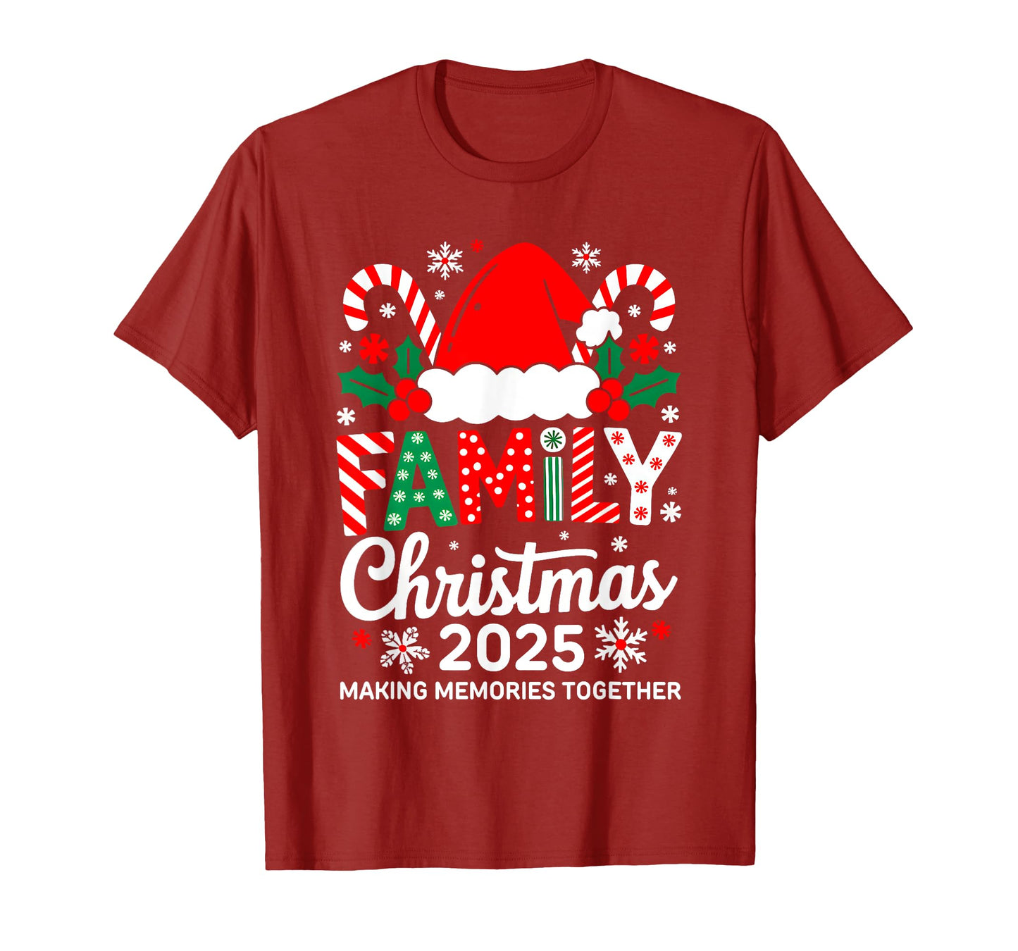 Family Christmas 2025 Matching Costume Together Xmas Squad T-Shirt