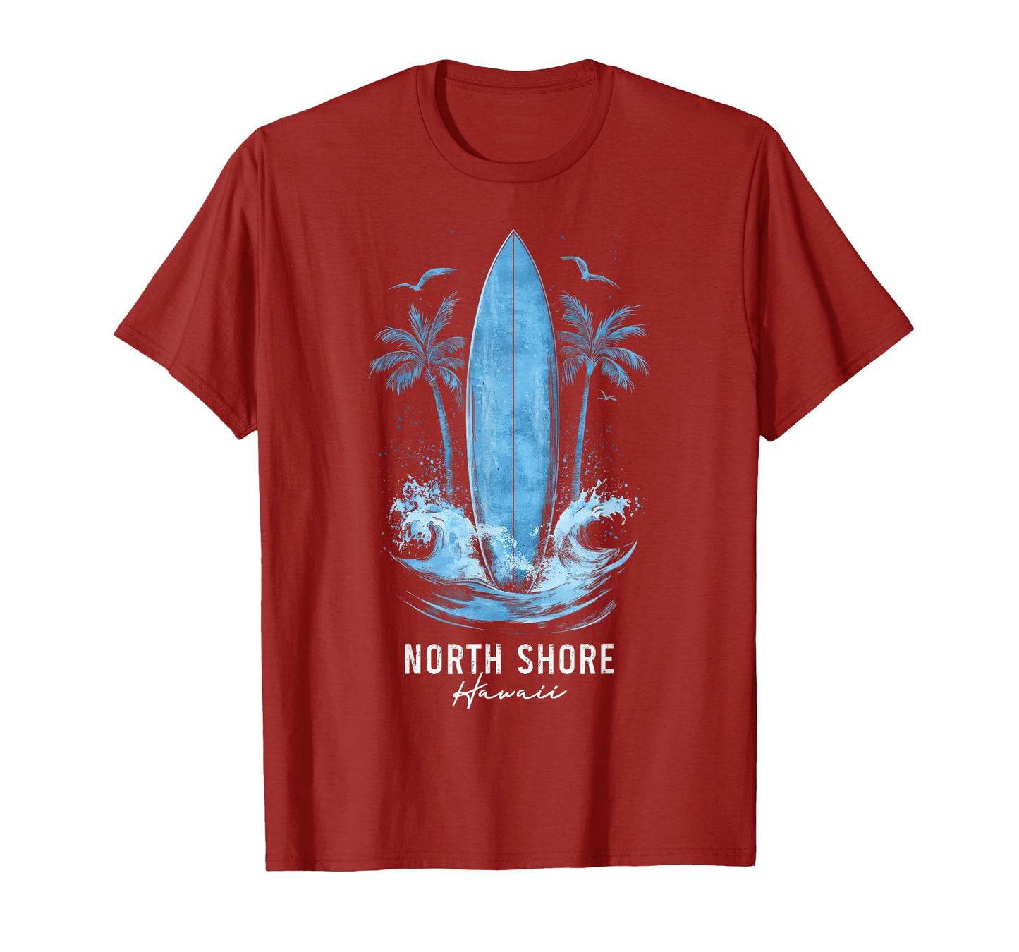 North Shore Oahu Hawaii Vintage Surf Beach Surfer Souvenir T-Shirt