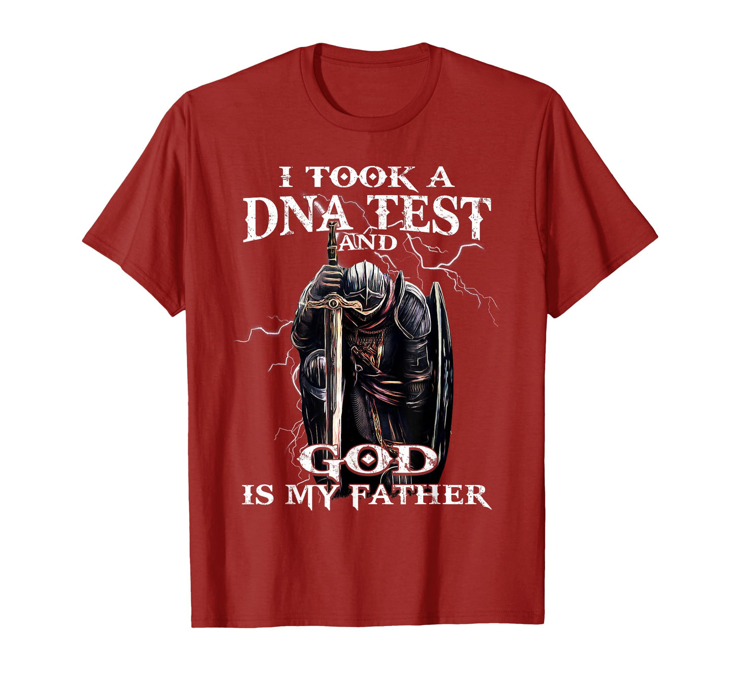 Knights Templar God is My Father Crusader Warrior Bible T-Shirt