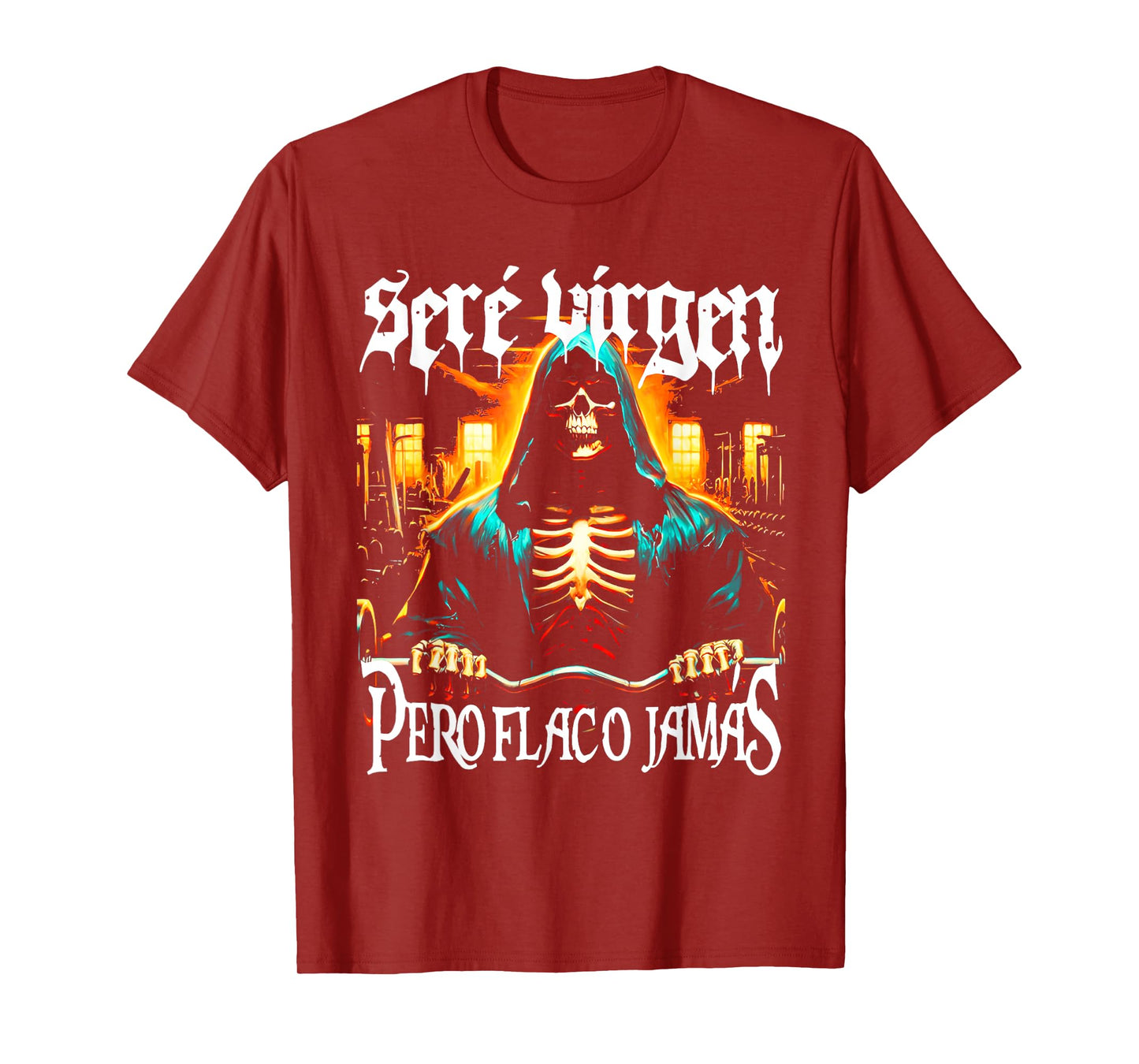 Calacas Chidas Gym Con Frases Sarcasticas Funny Saying T-Shirt