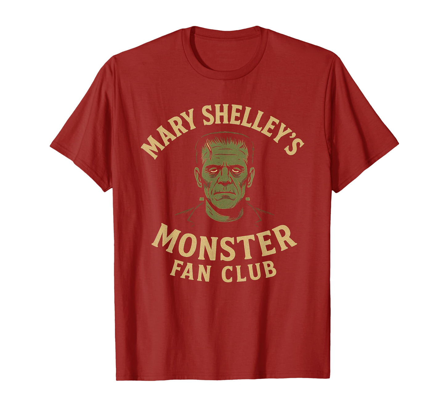 Mary Shelley's Monster Fan Club Gothic Horror Parody T-Shirt