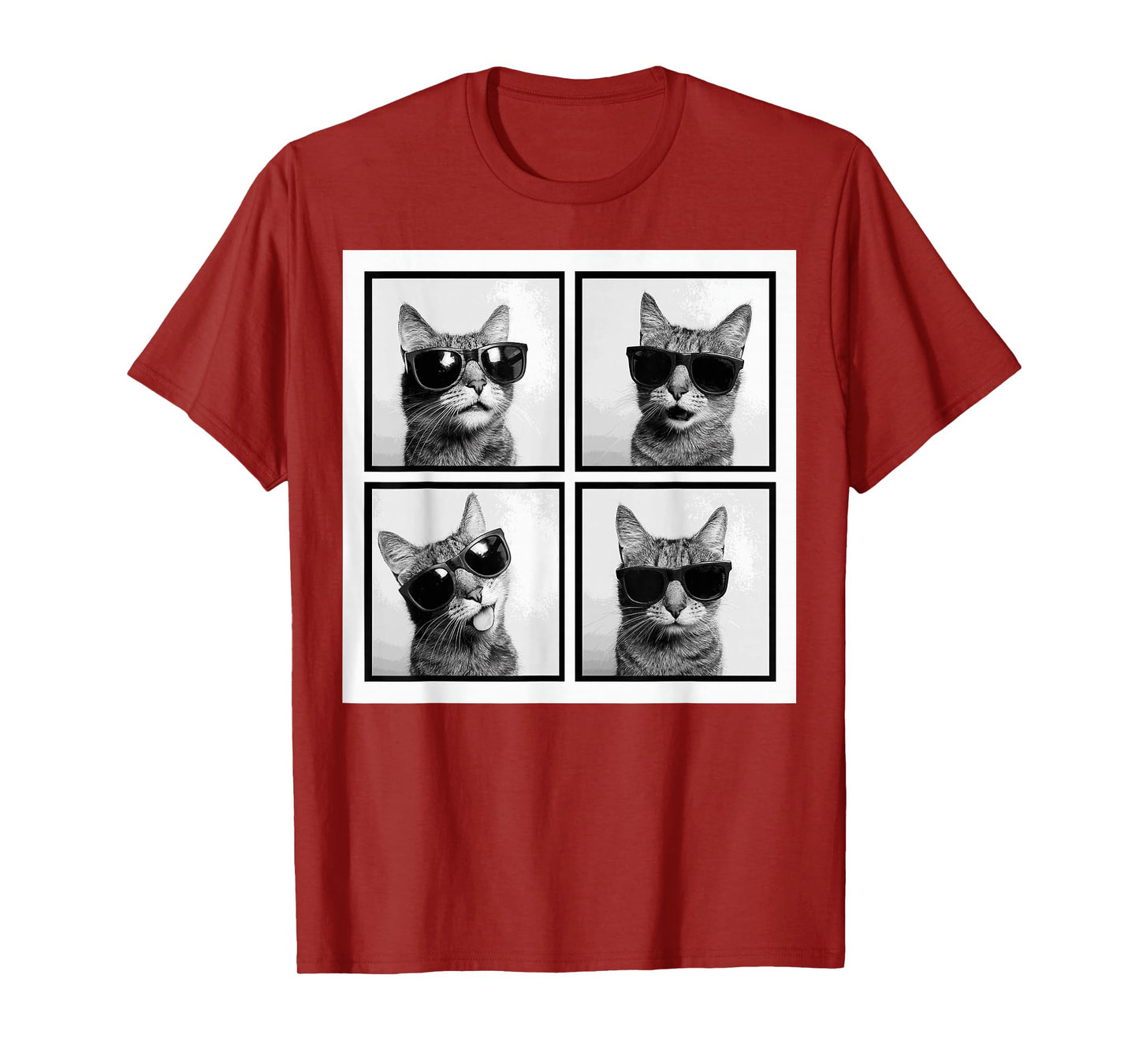 Funny Graphic Cat Photobooth Selfie Funny T-Shirt