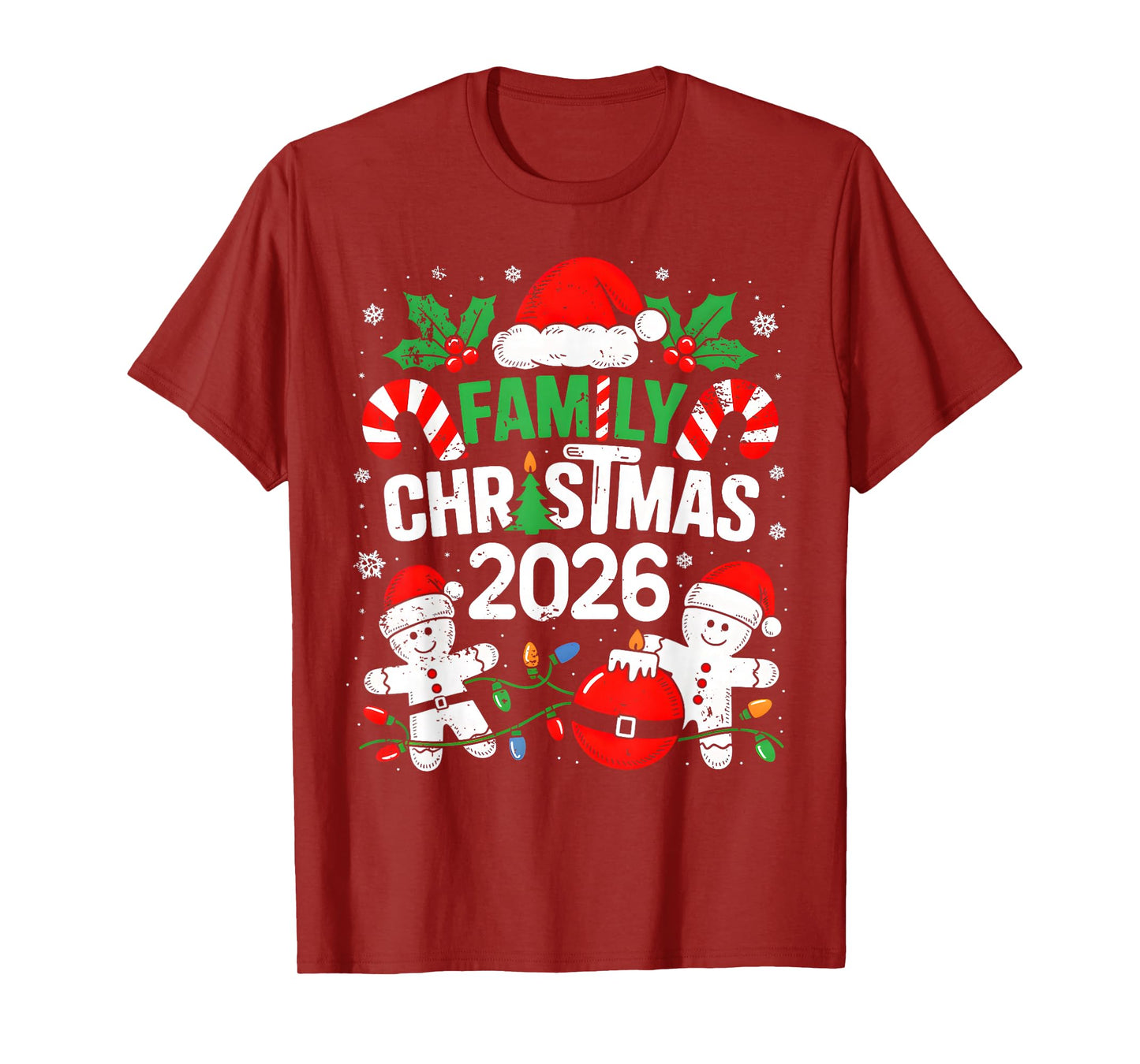 Christmas 2026 Family Matching Costume Team Santa Elf Squad T-Shirt