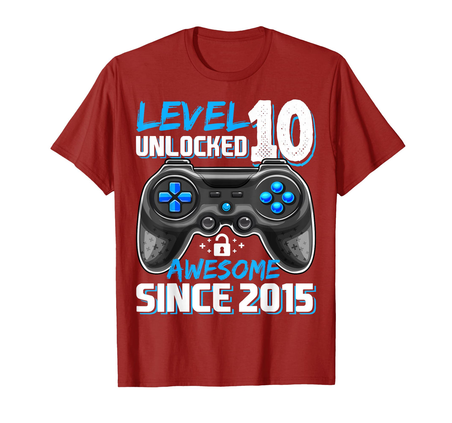 10th Birthday Boy Level 10 Gamer 10 Year Video Game Party T-Shirt