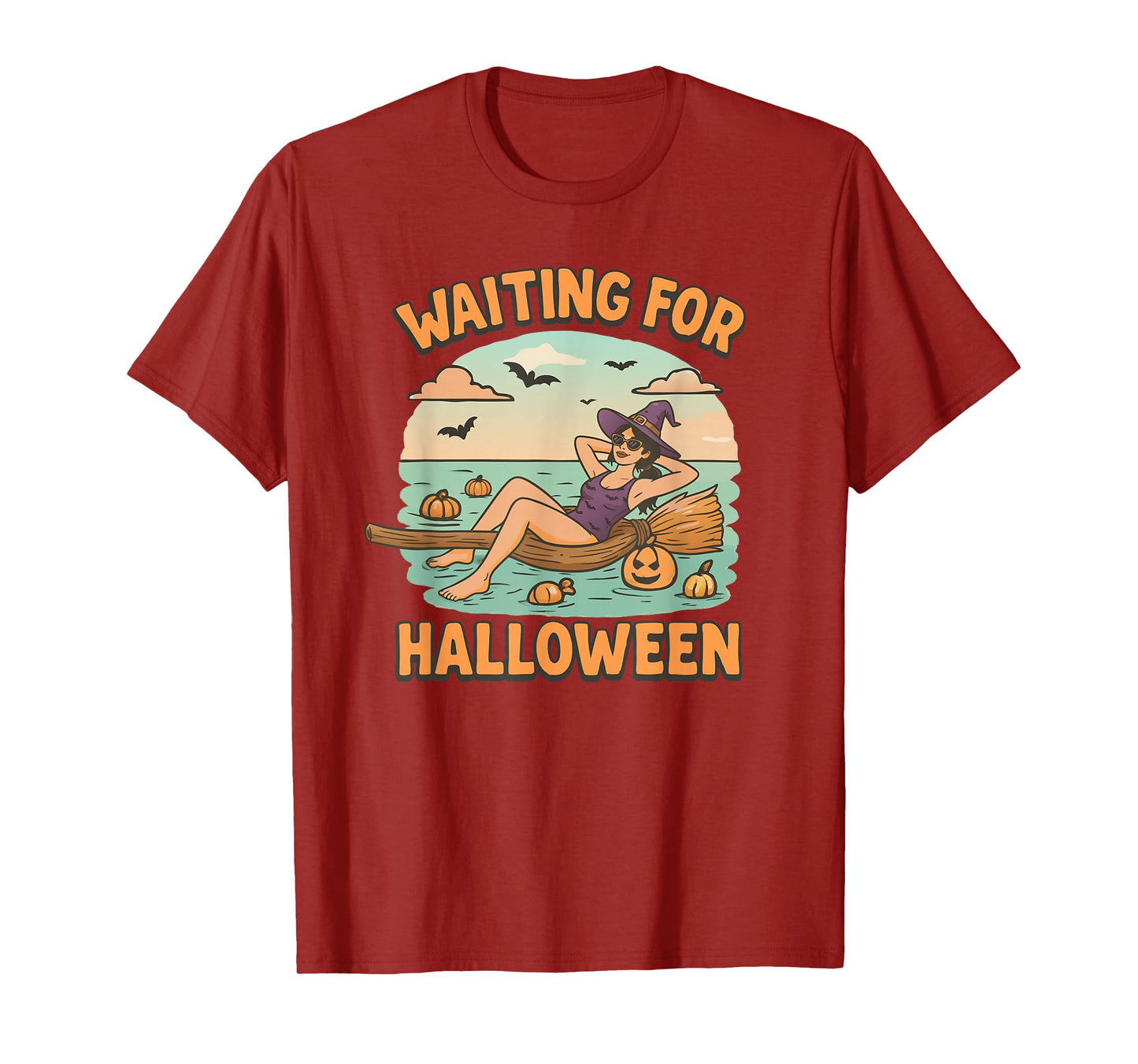 Waiting for Halloween Witch Summerween T-Shirt