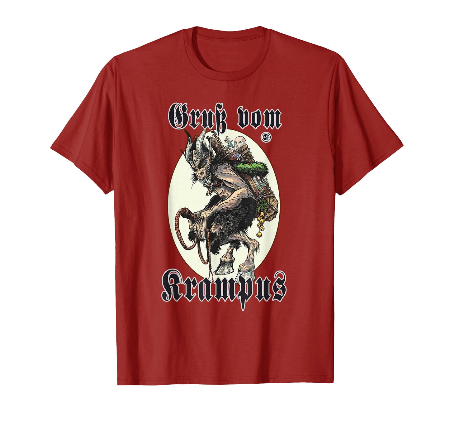 Greeting from Krampus Christmas Legend Figure T-Shirt