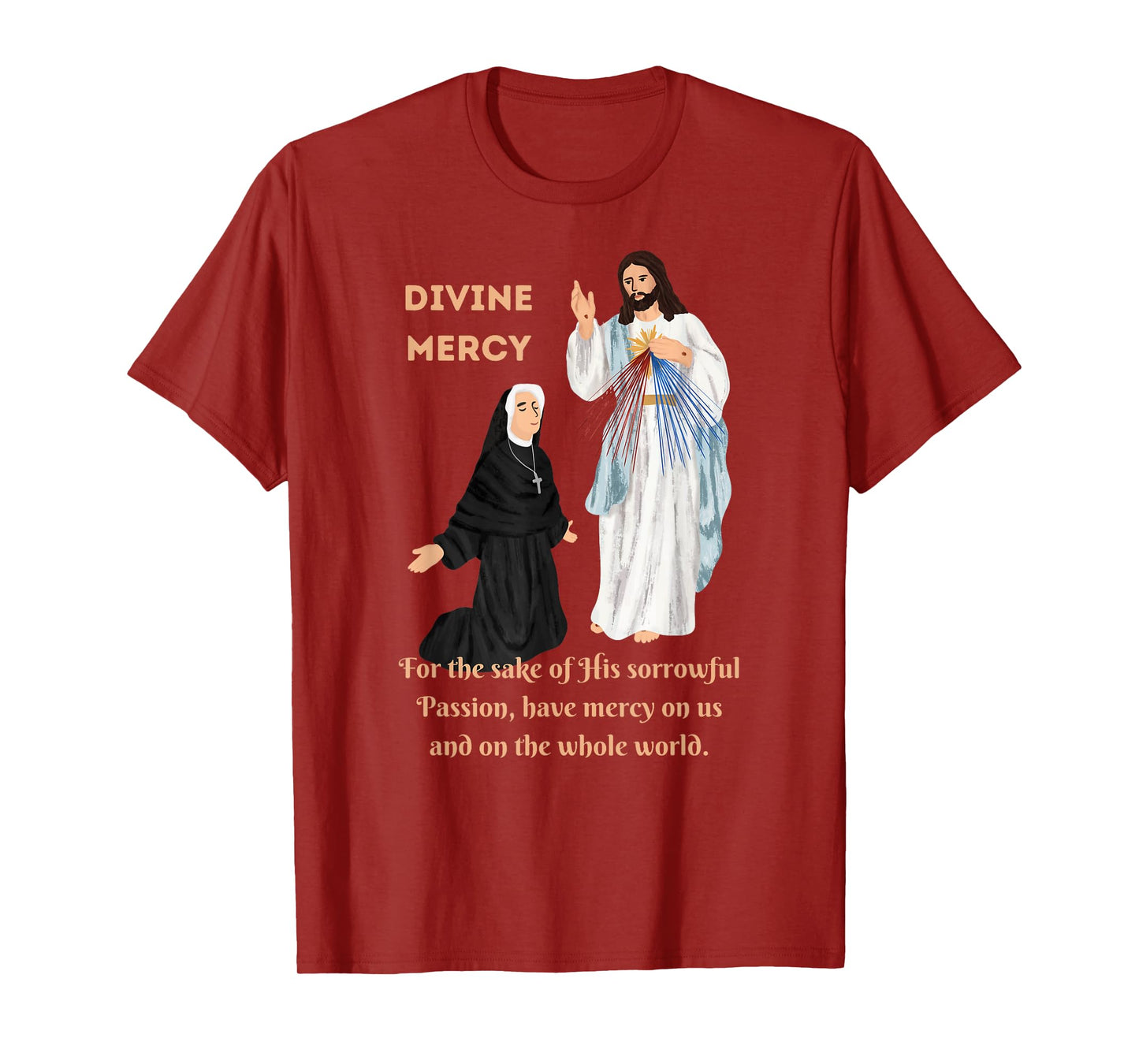Divine Mercy Jesus and Saint Faustina T-Shirt