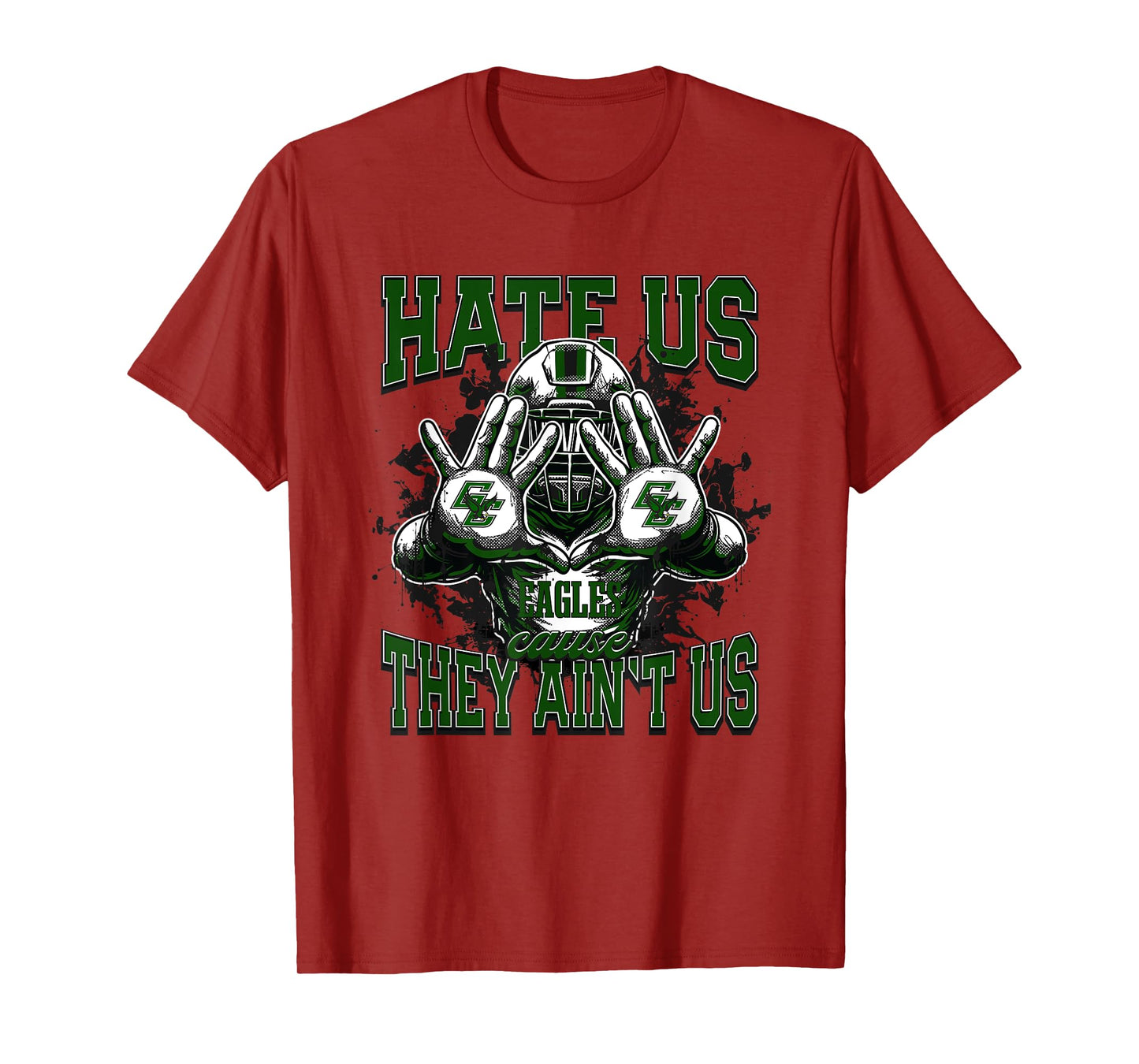 Grape Creek Eagles Logo Hate Us Cause They Ain't HS T-Shirt